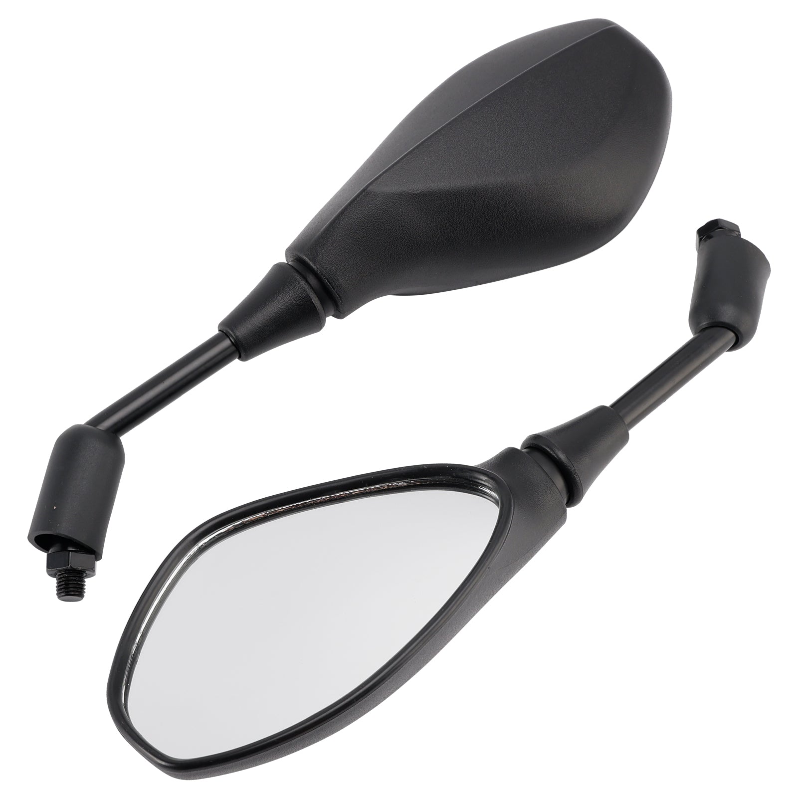 BLACK PAIR REAR VIEW MIRRORS 10MM FOR BMW F800R 2005-2026 S1000R 2013-2020