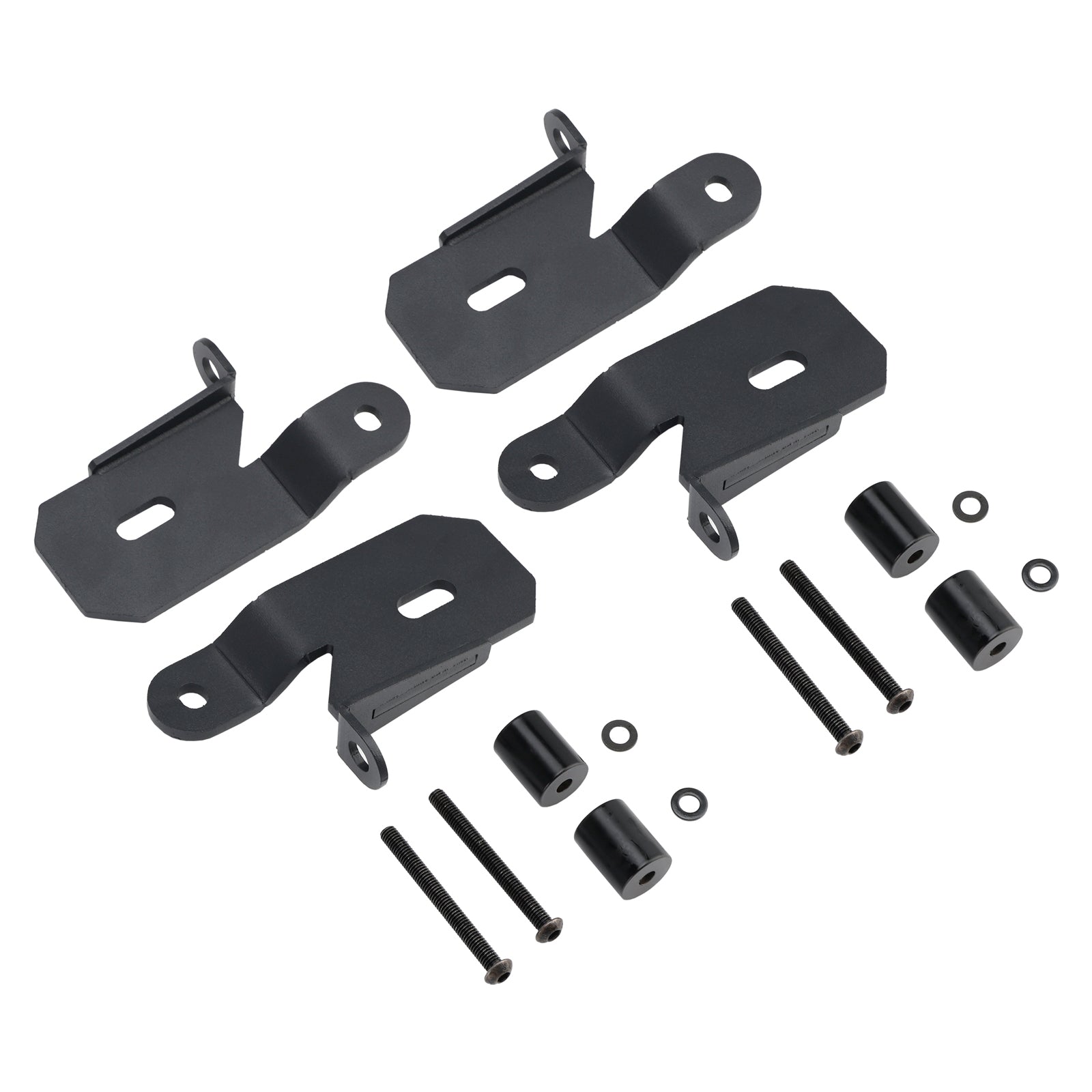 2 Pack 7318 A-Pillar Black Light Mount Brackets For Jeep Wrangler Jl 2018-2019