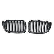 Gloss Black Front Bumper Kidney Grill Grille Fit BMW X3 X4 F25 F26 2014-2017