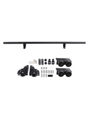 Rolling Library Sliding Ladder Hardware Kit with Brake 3.3FT Round Tube