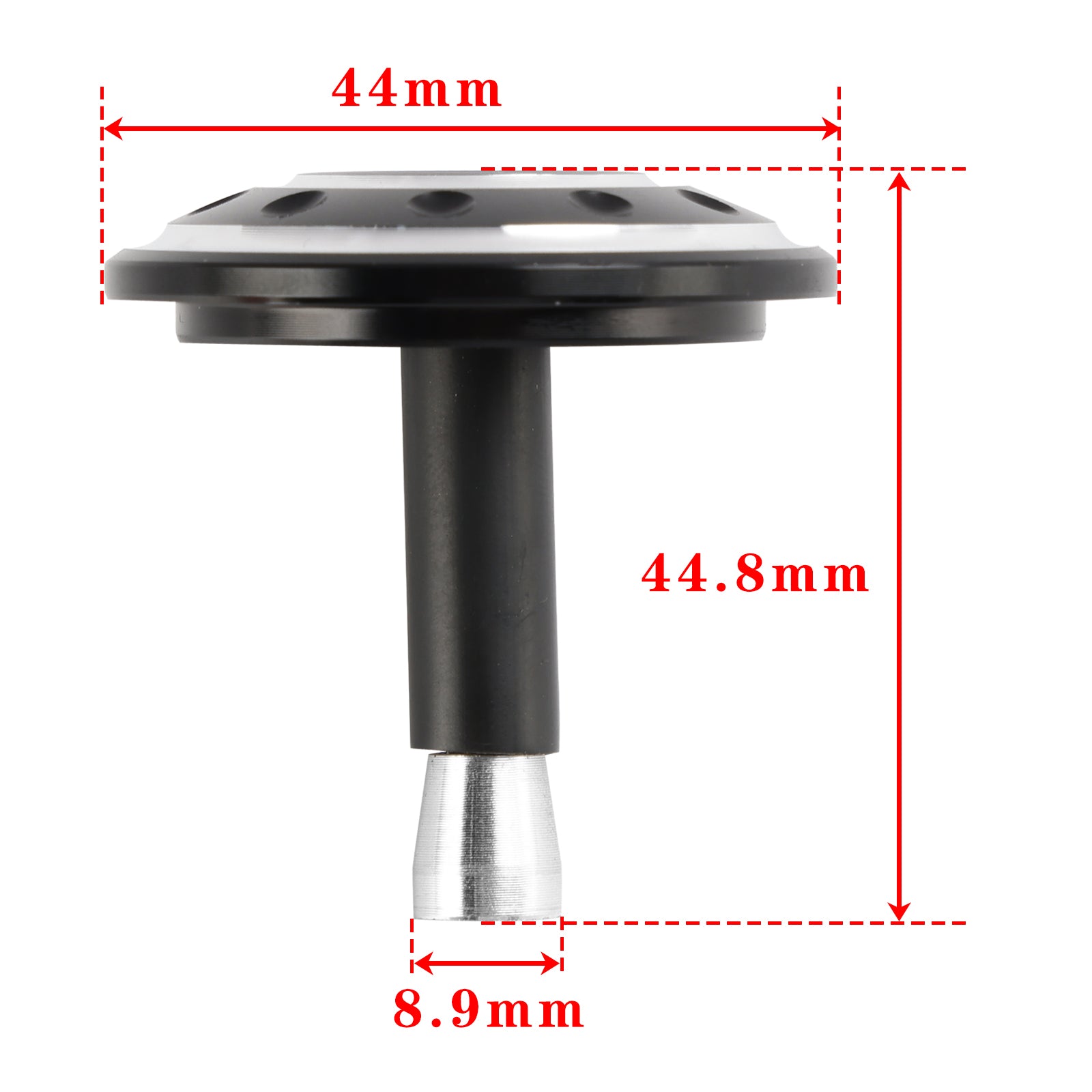 CNC Aluminum Hole Frame Plug Cap for Bonneville T100 & T120 2016-2024 Black