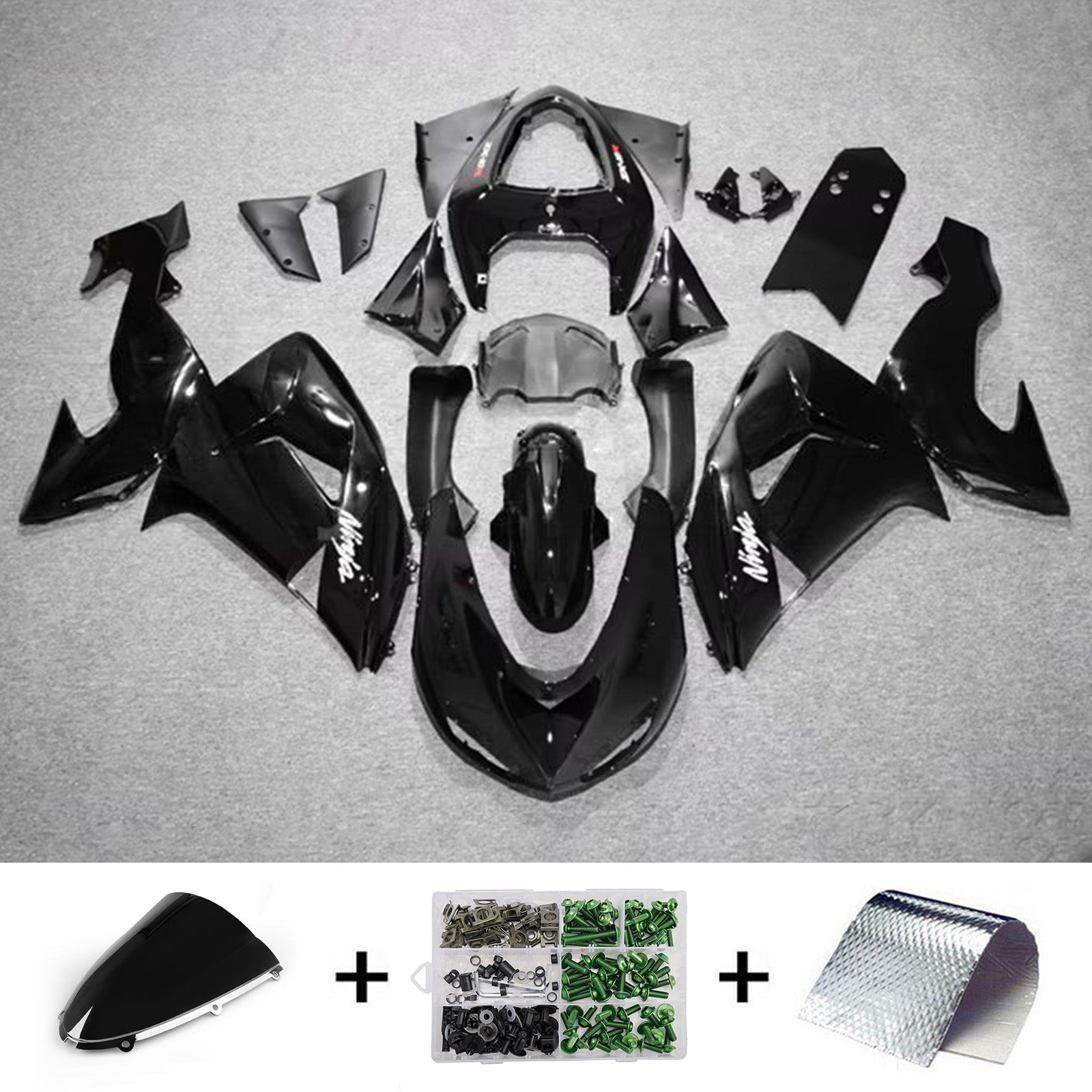 Injection Fairing Kit Bodywork Plastic ABS fit For Kawasaki ZX10R 2006-2007