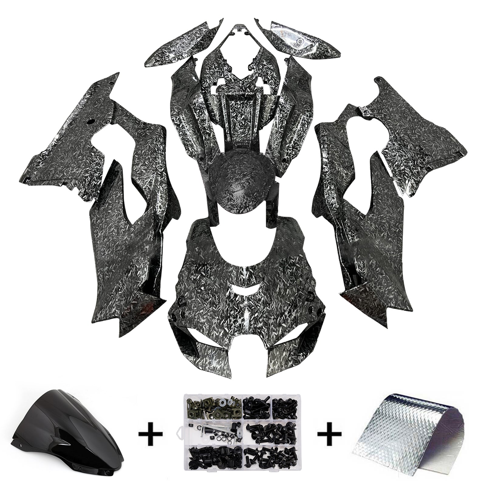 Injection Fairing Kit Bodywork ABS fit For Kawasaki ZX-10R ZX-10RR 2021-2025