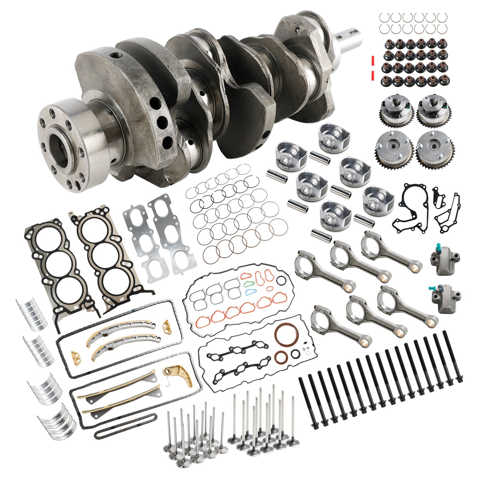 2013-2017 Hyundai KIA Azera 3.3L G6DH Rebuild Overhaul Kit w/ Crankshaft Rods Timing