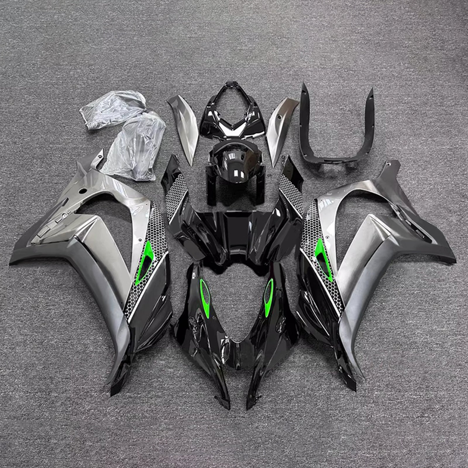 Injection Fairing Kit Bodywork Plastic ABS fit For Kawasaki ZX10R 2016-2020