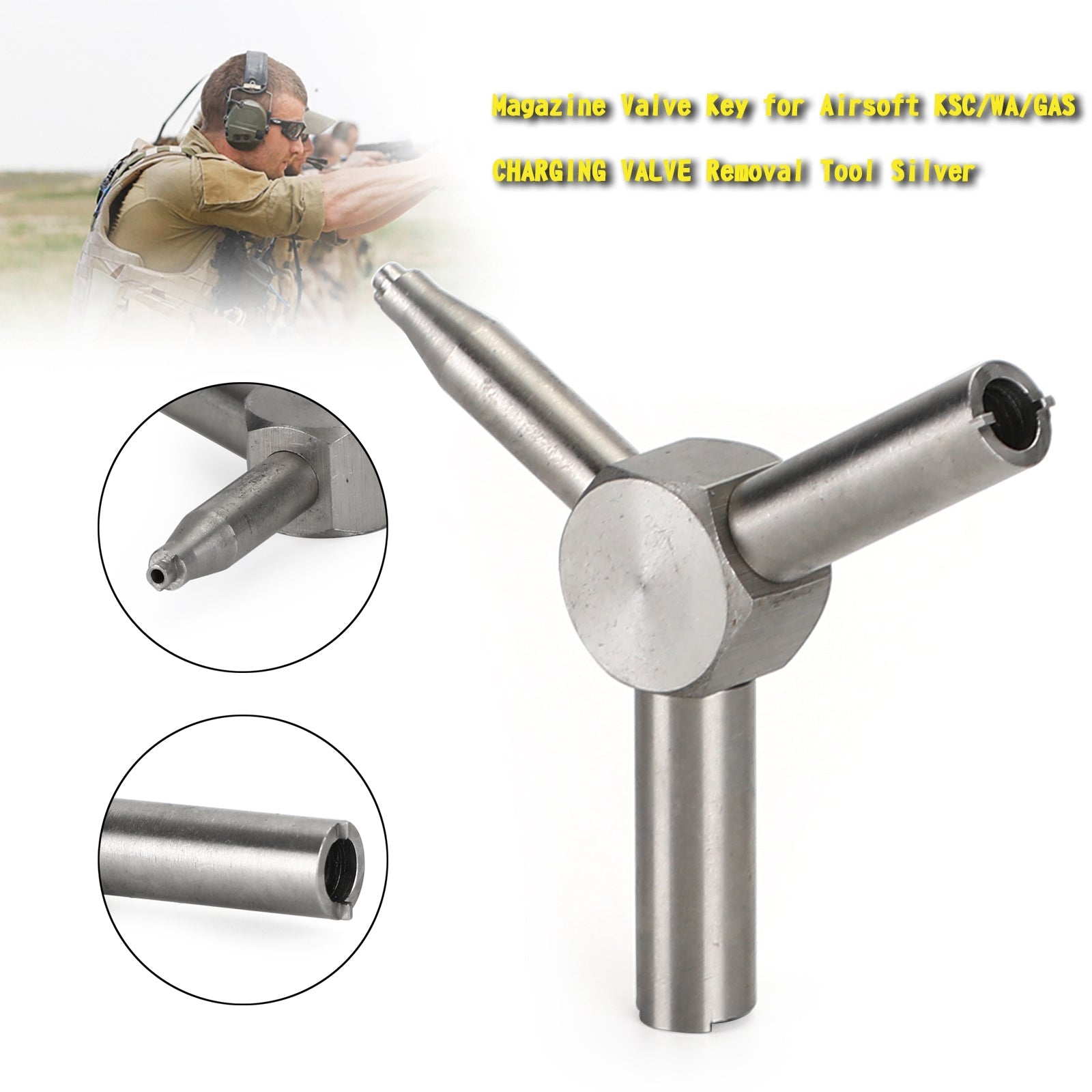 Magazine Valve Key CHARGING VALVE Removal Tool Silver