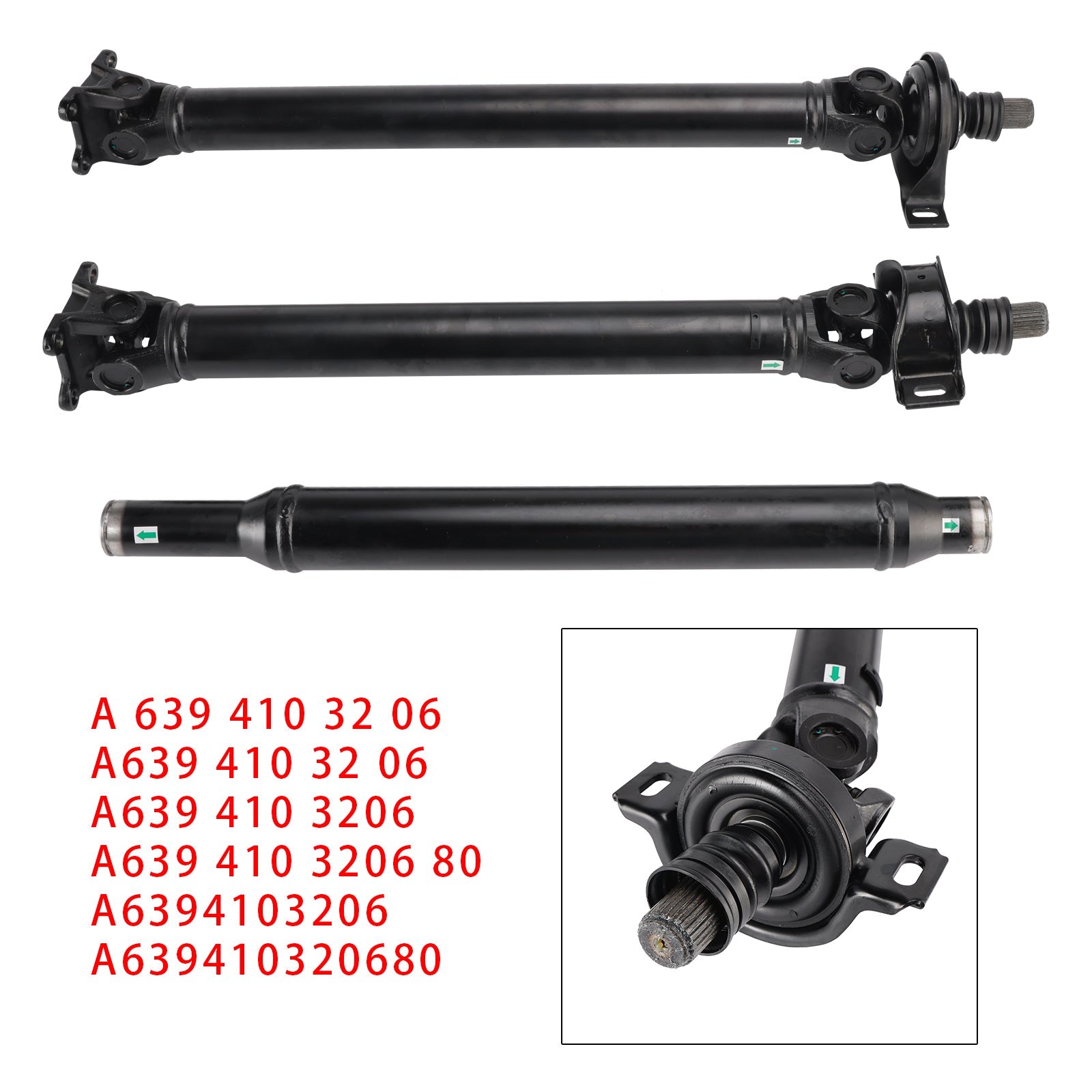 02.1996-07.2003 MERCEDES-BENZ VITO Bus (638) 113 2.0 (638.114, 638.194) 95/129 Propshaft Drive Shaft 2211mm Length 6394103206