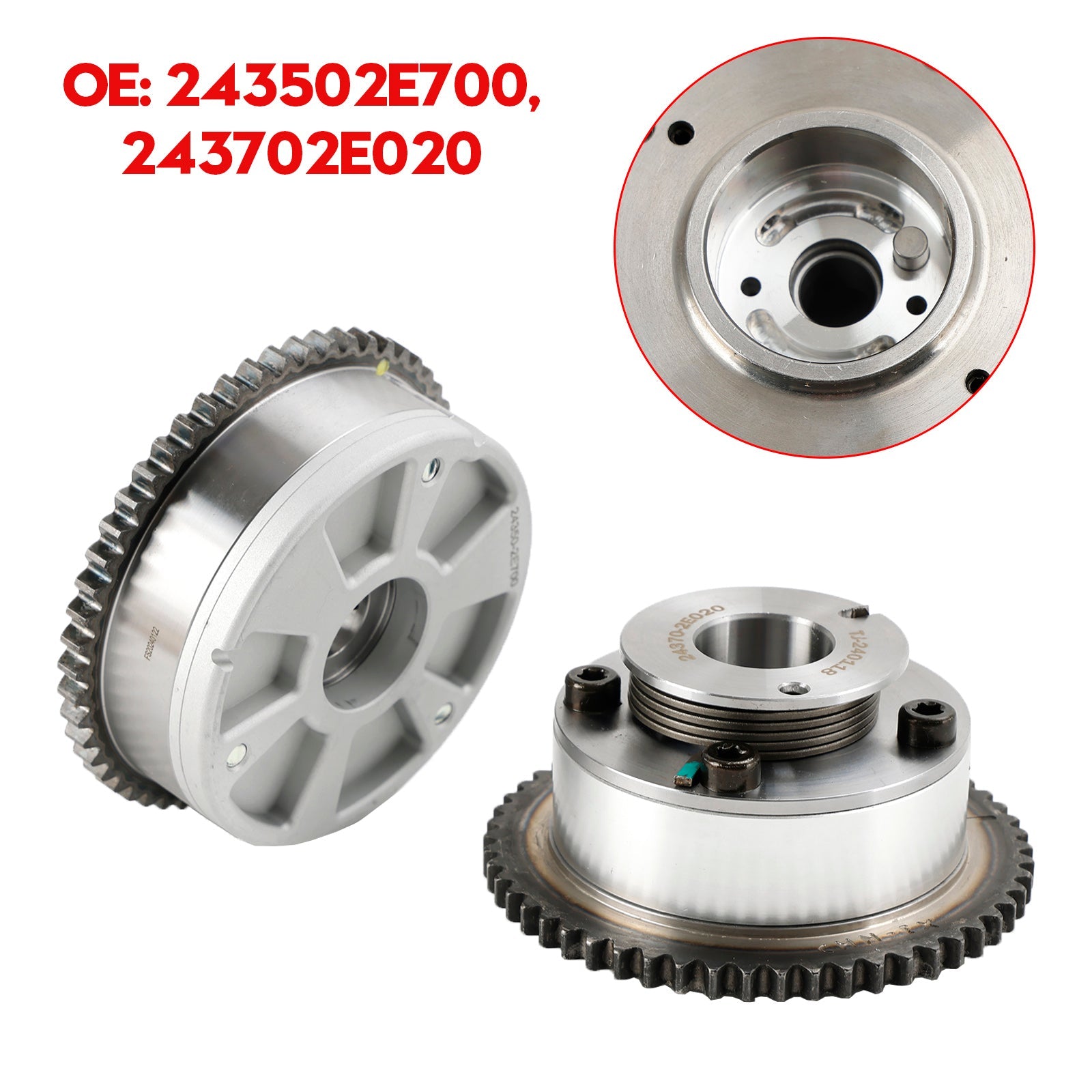 2020-2022 Soul 2.0L Engine Exhaust & Intake CVVT Camshaft Gear Sprocket 243502E700