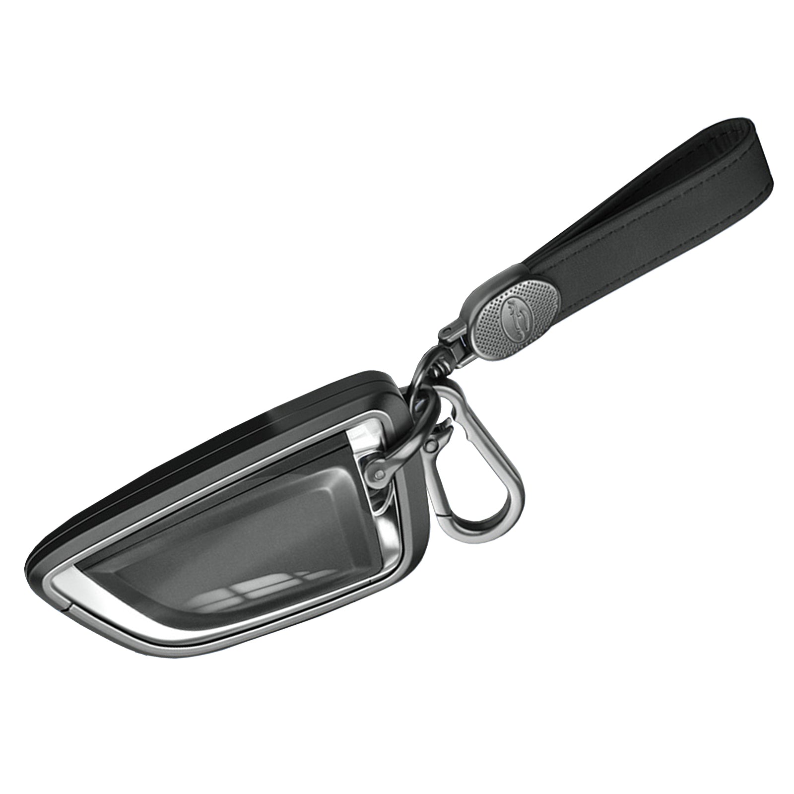 Aluminum Alloy TPU Black Car Key Case Cover With Buckle For BMW x3 x1 x5