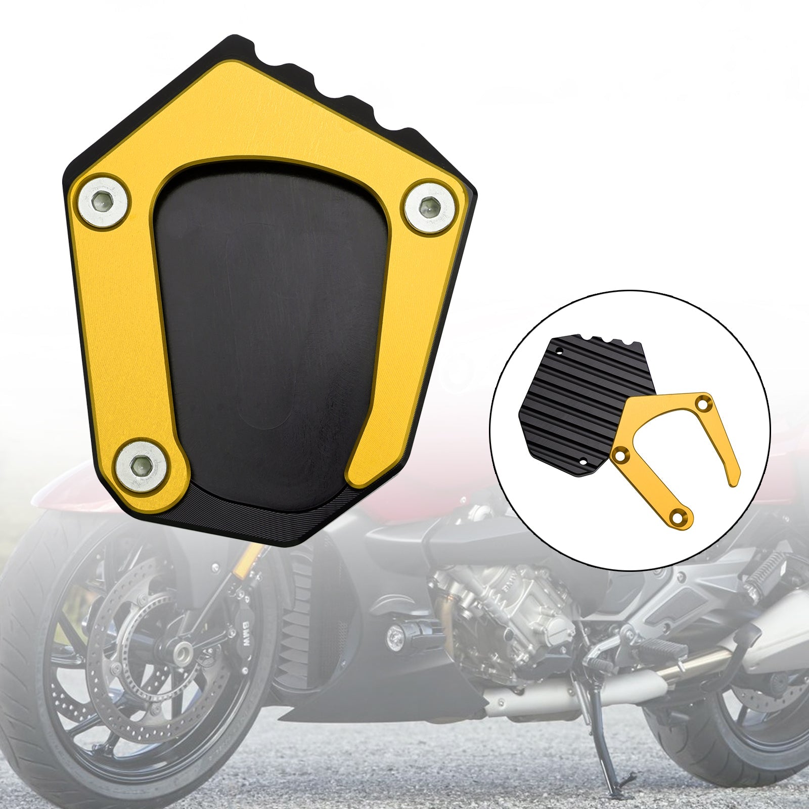 2016-2022 BMW K1600 Kickstand Enlarge Plate Pad