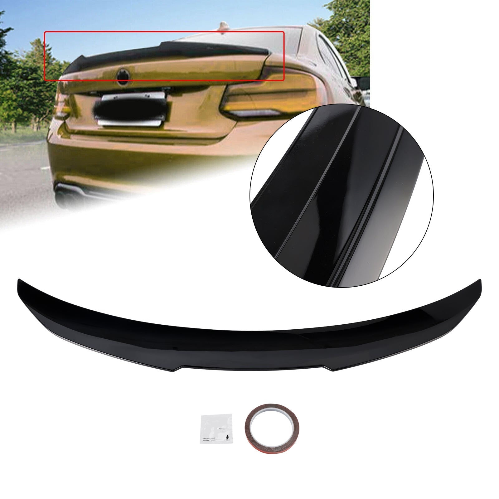 2016-2021 BMW M2 Coupe F87 Gloss Black Rear Boot Spoiler