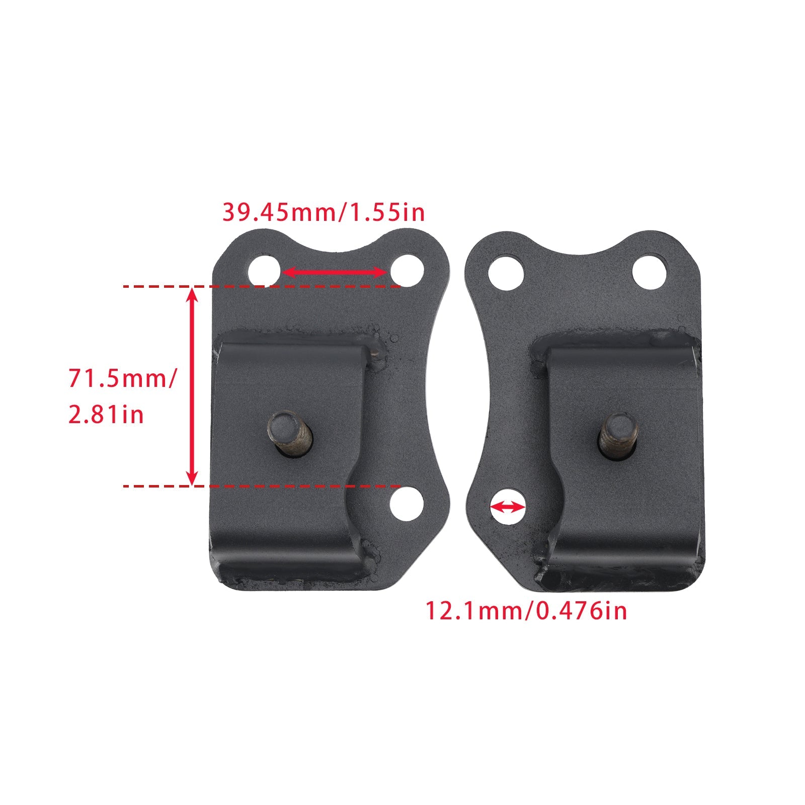 4225 Engine Swap Motor Mount Kit For Ford 429-460 Into Bronco