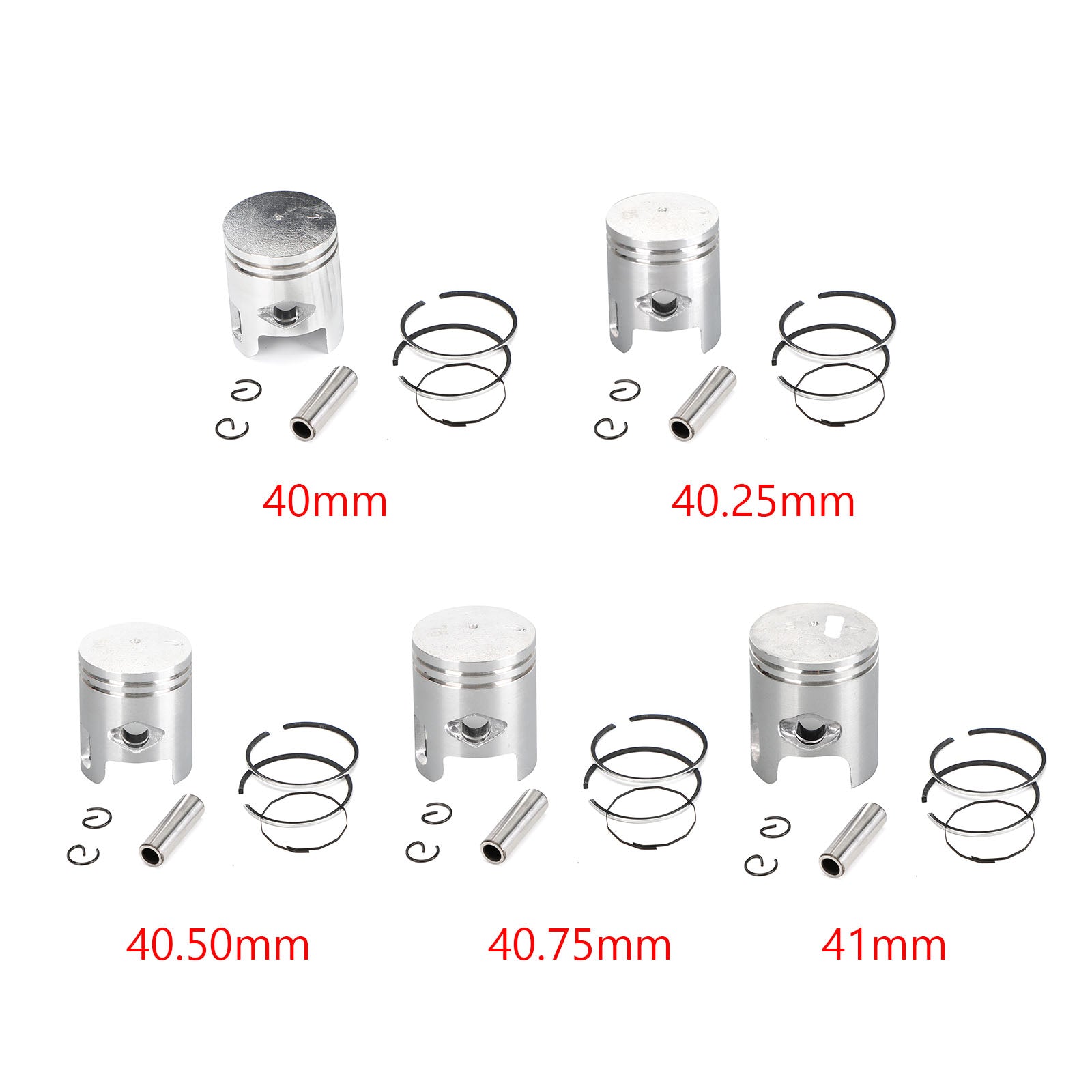 Piston Ring Pin Clip Kit For Can-Am Mini Ds Quest 50 2002-2006 Generic