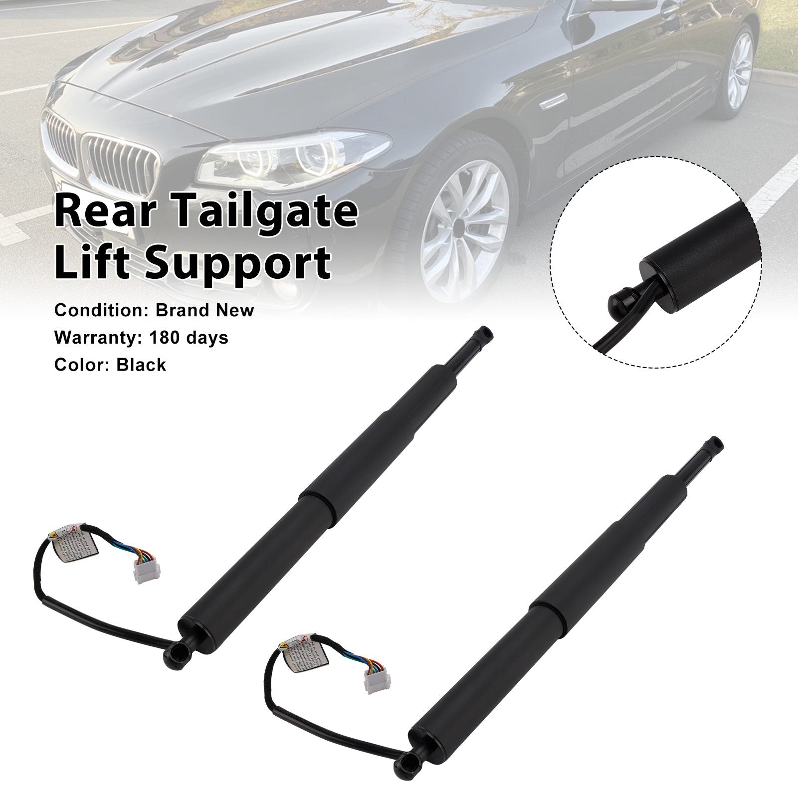 2PCS Rear Electric Tailgate Gas Strut 51247207015 Fit BMW 5er Touring F11 518d