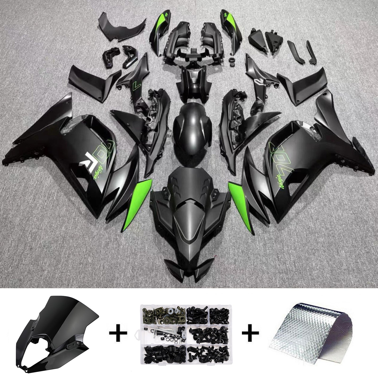 Injection Fairing Kit Bodywork ABS fit For Kawasaki ER-6F Ninja650 2020-2025