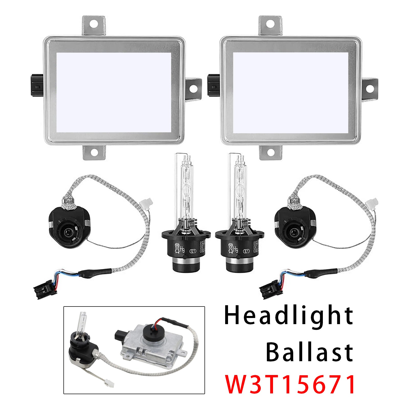 2004-2008 For Honda S2000 2.2L Xenon HID Headlight Ballast Unit Assembly with Igniter D2S Bulb W3T15671