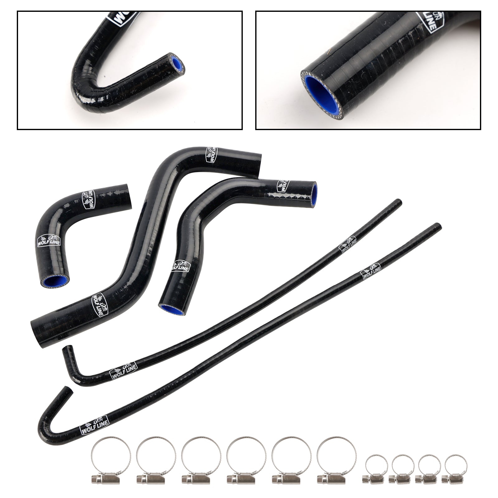 2017-2026 Kawasaki Z900 Silicone Radiator coolant Hose kit