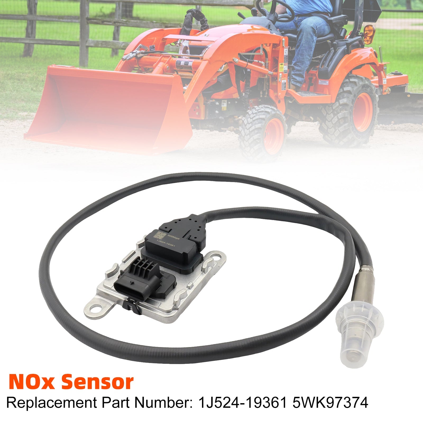 Nitrogen Oxide Sensor NOX Sensor 1J524-19361 5WK97374 For Kubota Loaders
