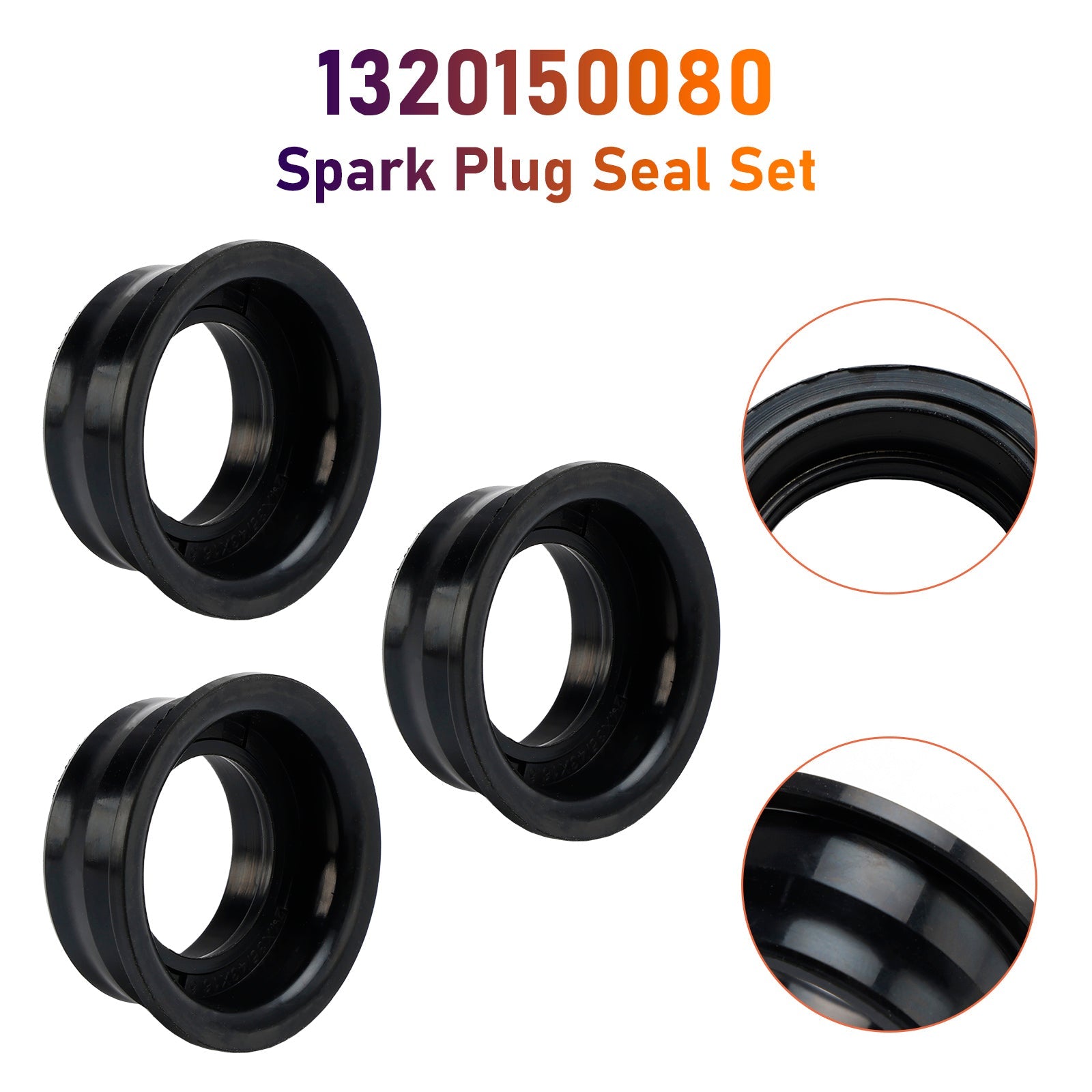 2008-2015 Smart Fortwo 3PCS New Spark Plug Seal Set C638GS 1320150080