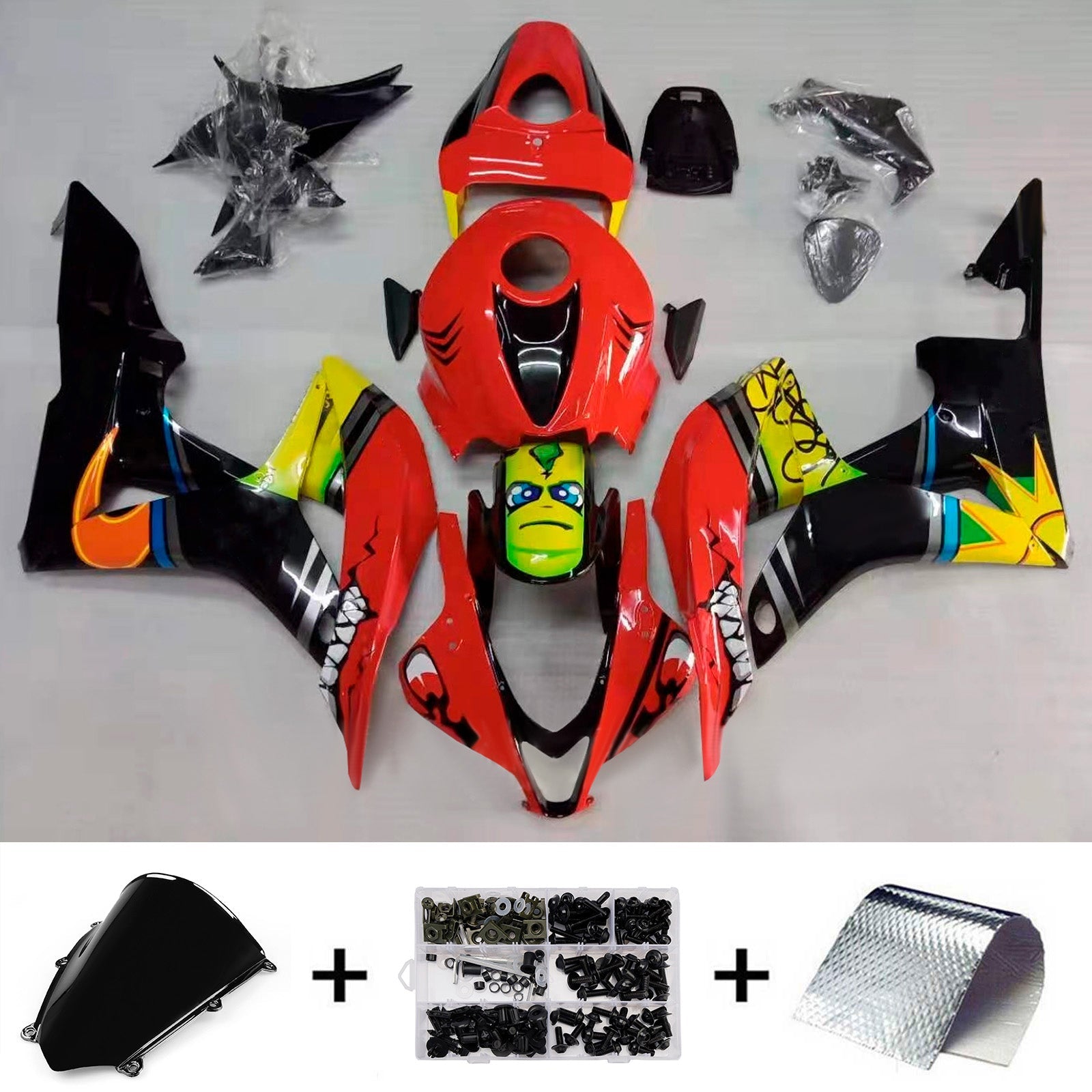 Injection Fairing Kit Bodywork Plastic ABS For Honda CBR600RR 2007-2008 F5