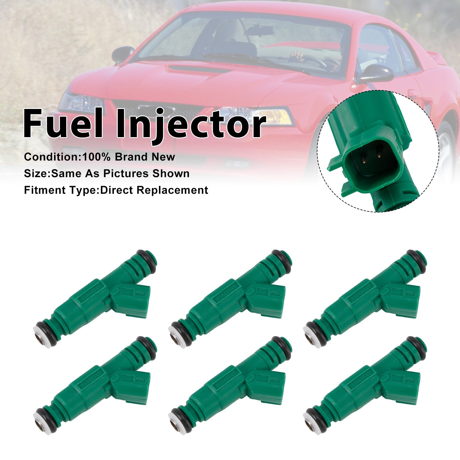 6Pcs Fuel Injector For Ford Mustang 99-20 Jeep Liberty 02-03 0280155789