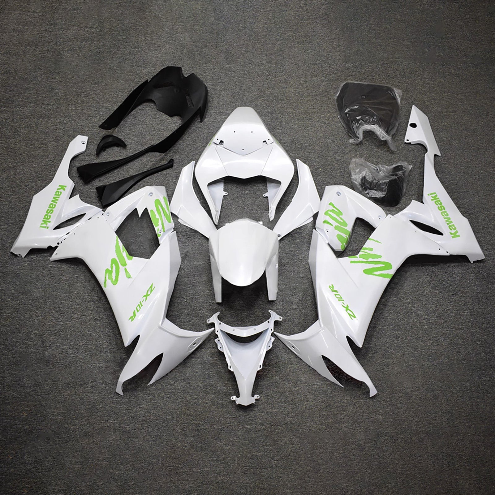 Injection Fairing Kit Bodywork Plastic ABS fit For Kawasaki ZX10R 2008-2010