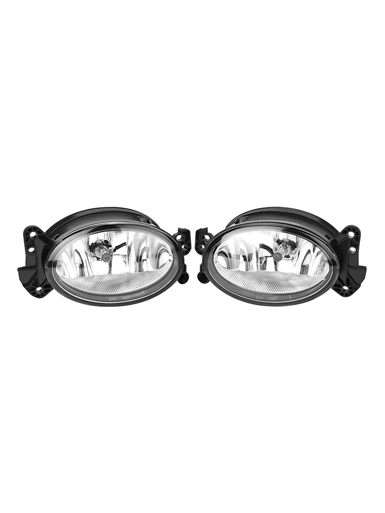 2006-2010 Mercedes R-Class Pair Front Fog Light Lamps With Bulbs A1698201556 A1698201656