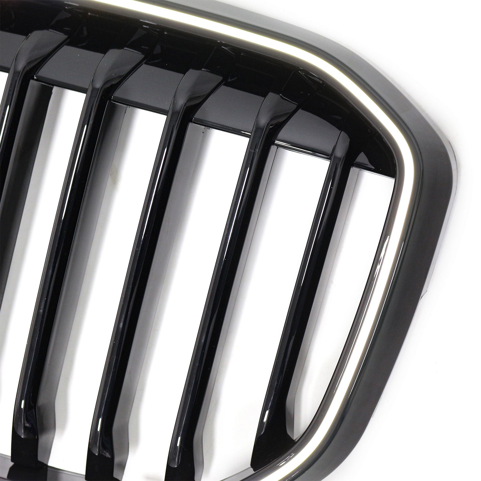 2019-2022 Fit BMW X7 G07 Single Slat Gloss Black Front Kidney Grill Grille