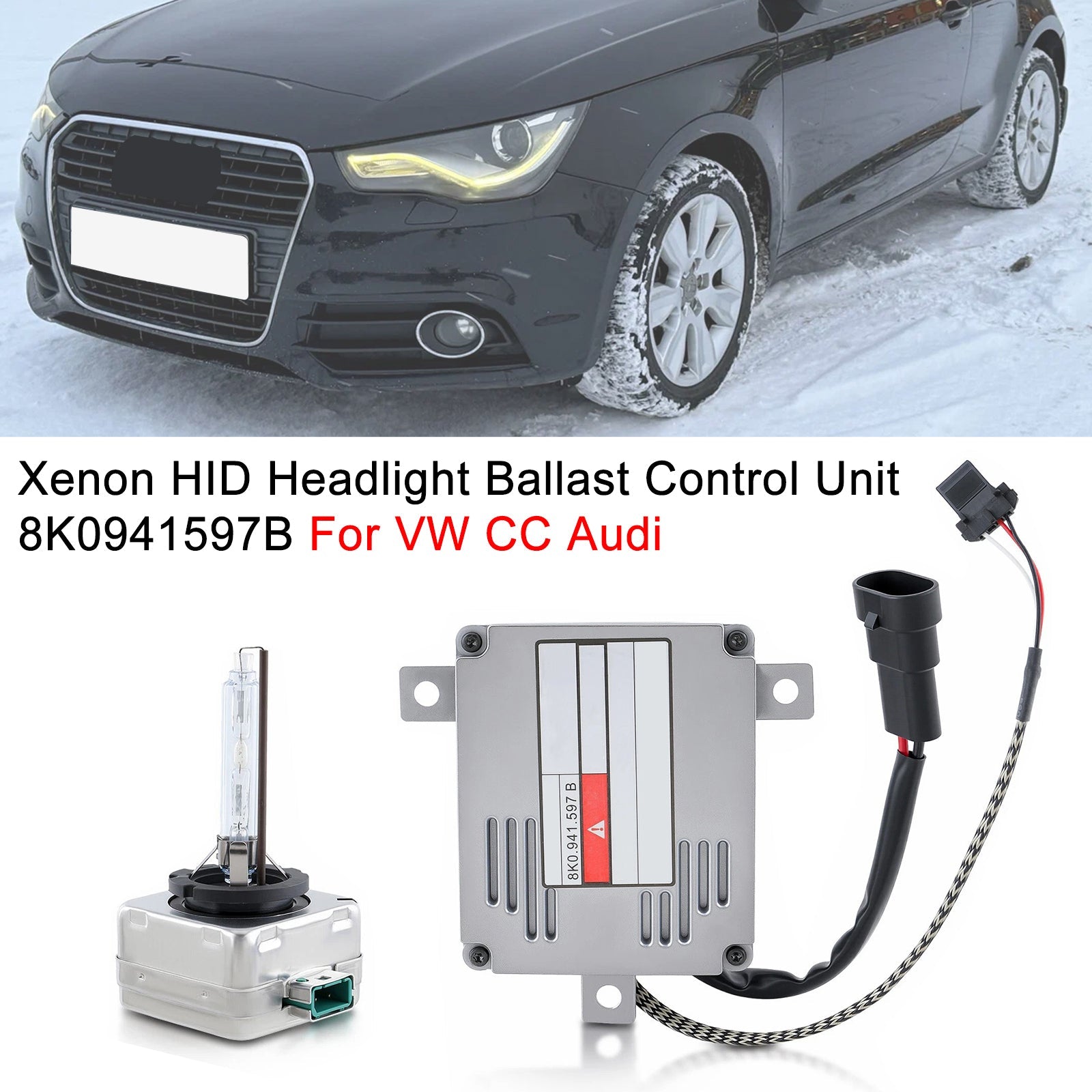 Xenon HID Headlight Ballast Control Unit 8K0941597B For VW CC Audi