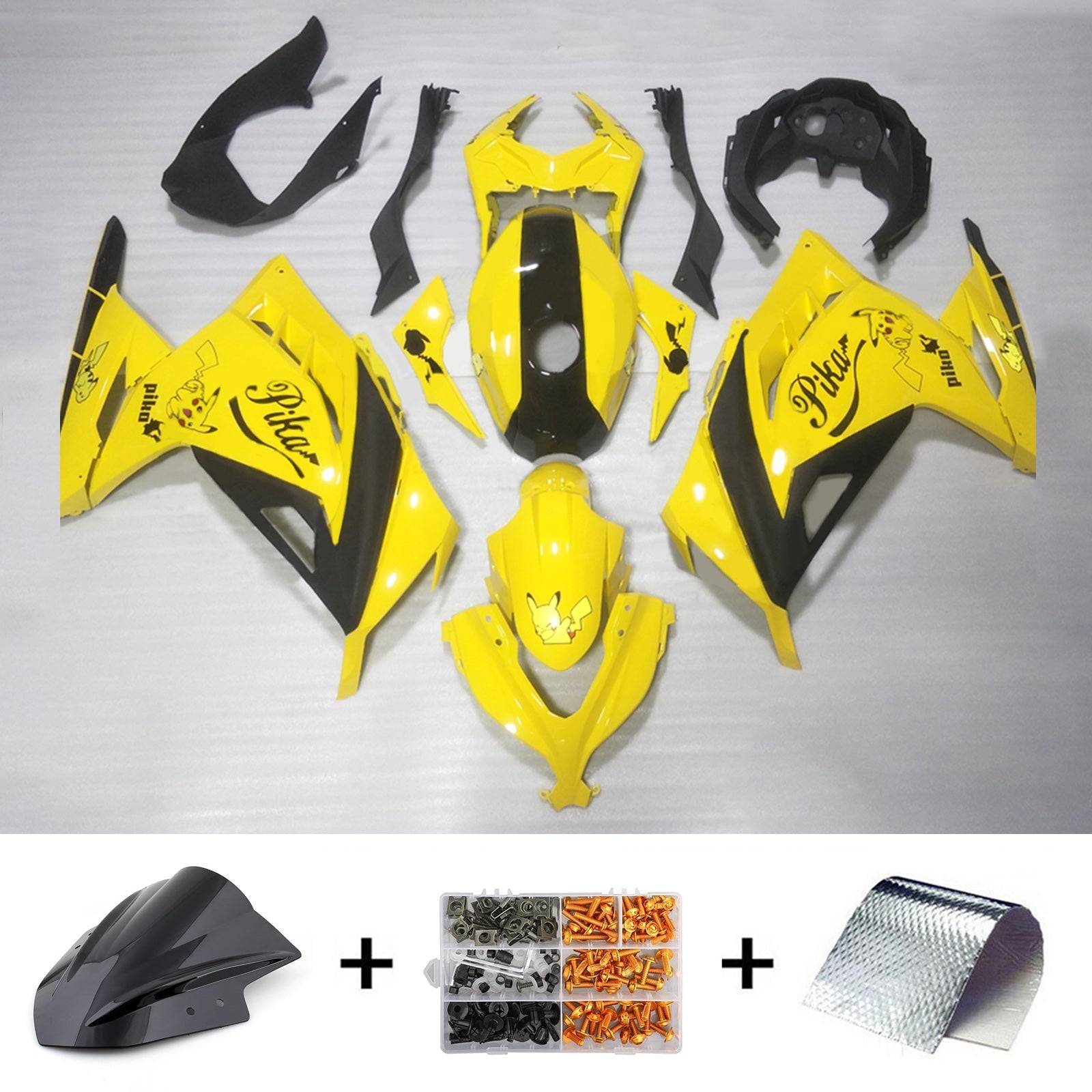 2013-2024 Kawasaki EX300/Ninja300 Injection Fairing Kit Bodywork Plastic ABS