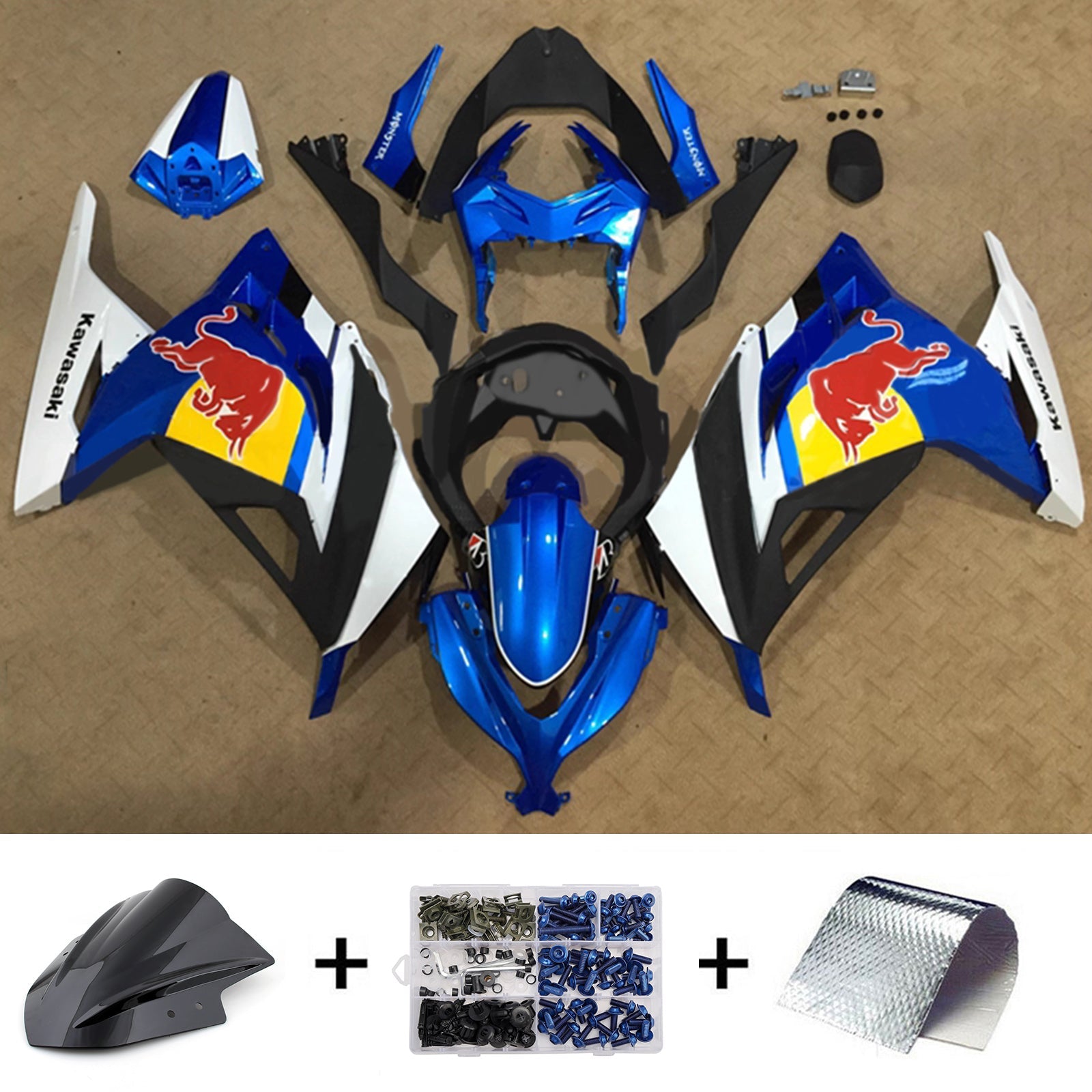 Injection Fairing Kit Bodywork Plastic ABS fit For Kawasaki EX300 Ninja300 2013-2024