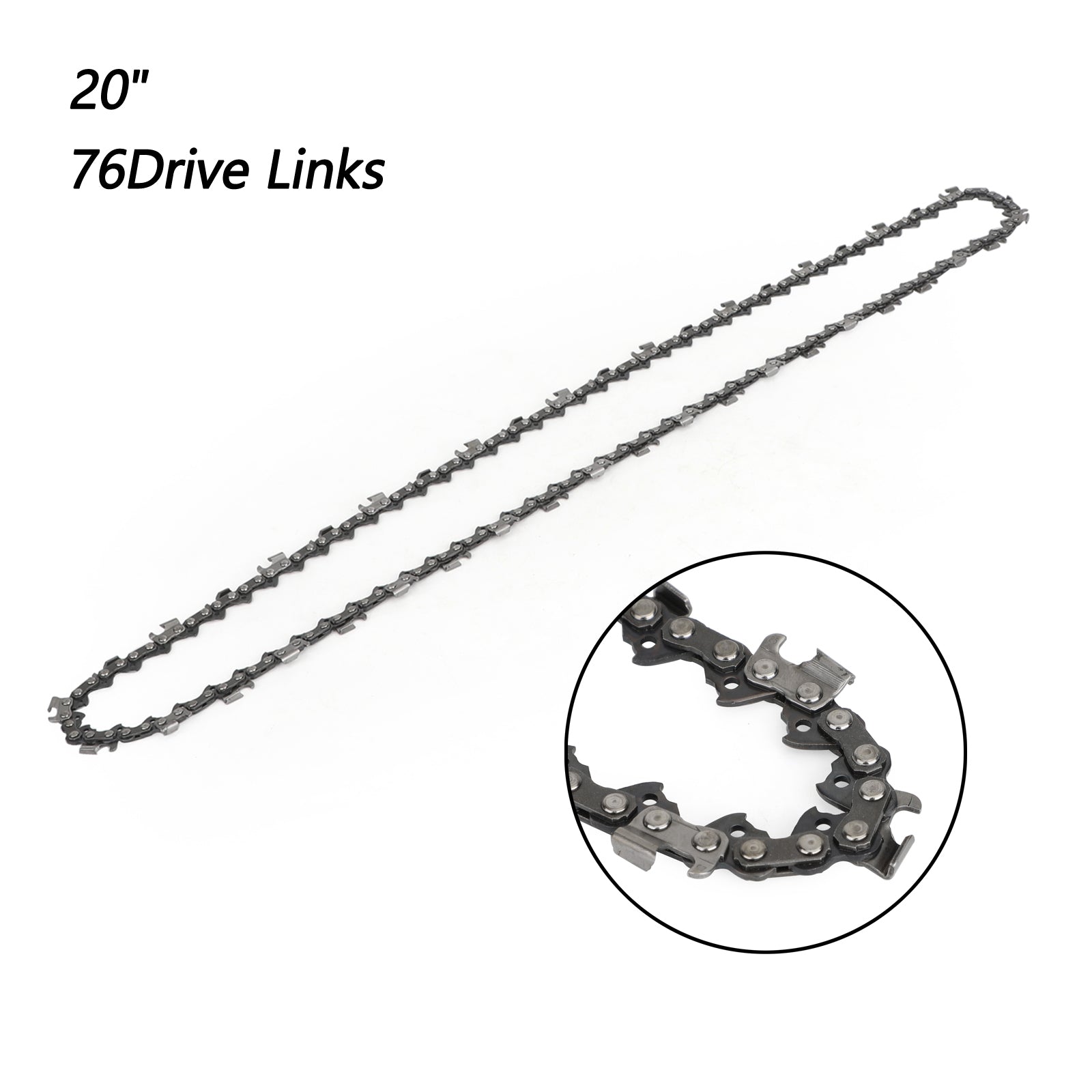 20'' Chainsaw Saw Chain 325 pitch .778 gauge 76DL Drive Links Spare Replacement