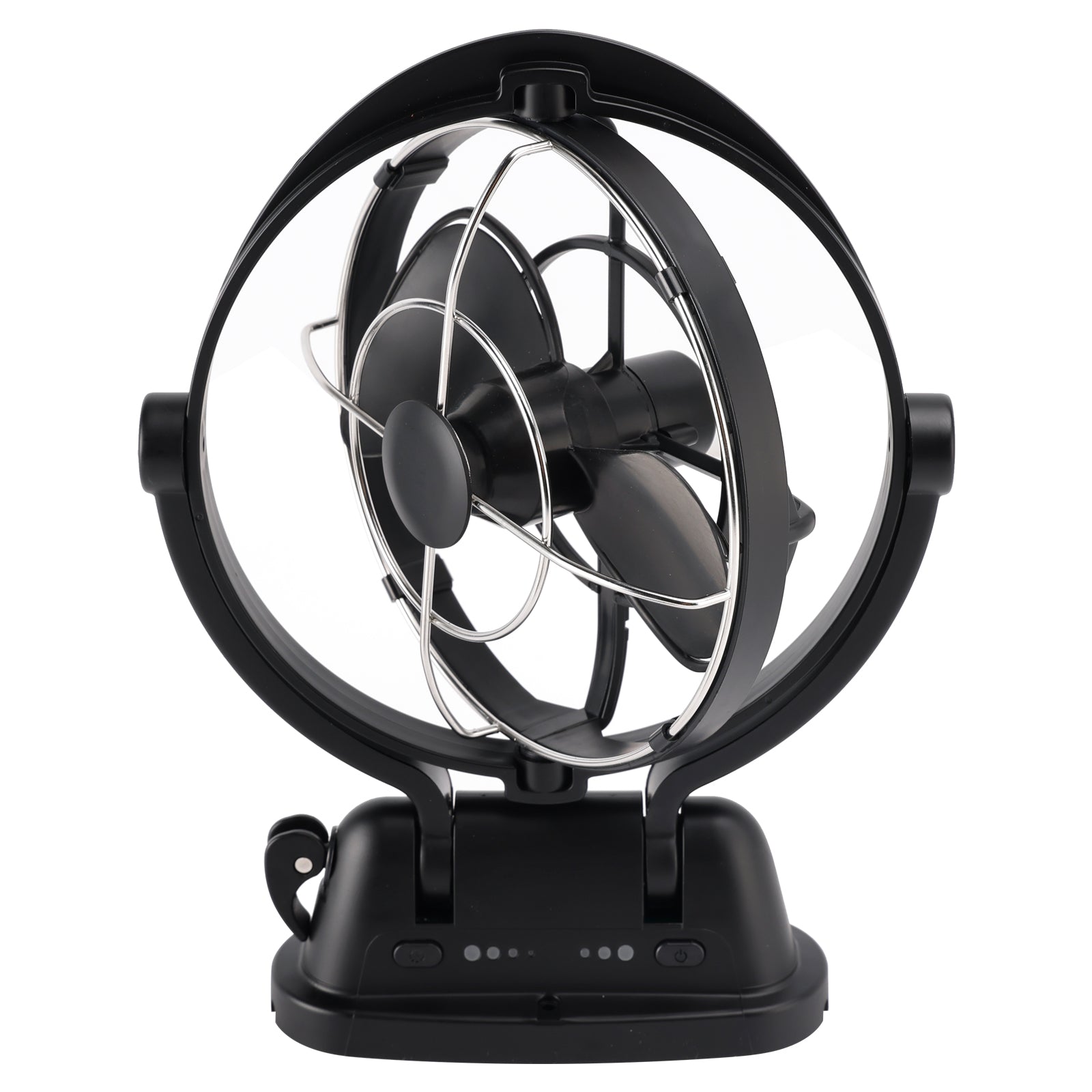 Auto-Sensing Low-Power 12V/24V Draw Fan Fit for Boats and RV Black