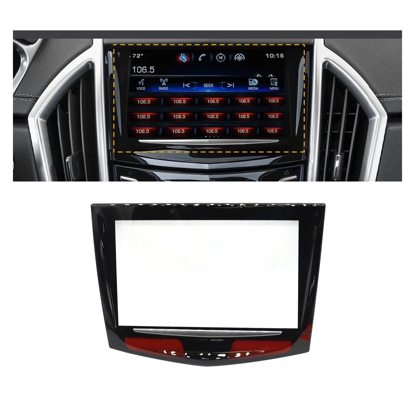 Touch Screen +Tools For Cadillac CTS V ATS SRX XTS CUE Radio Display 2013-2017