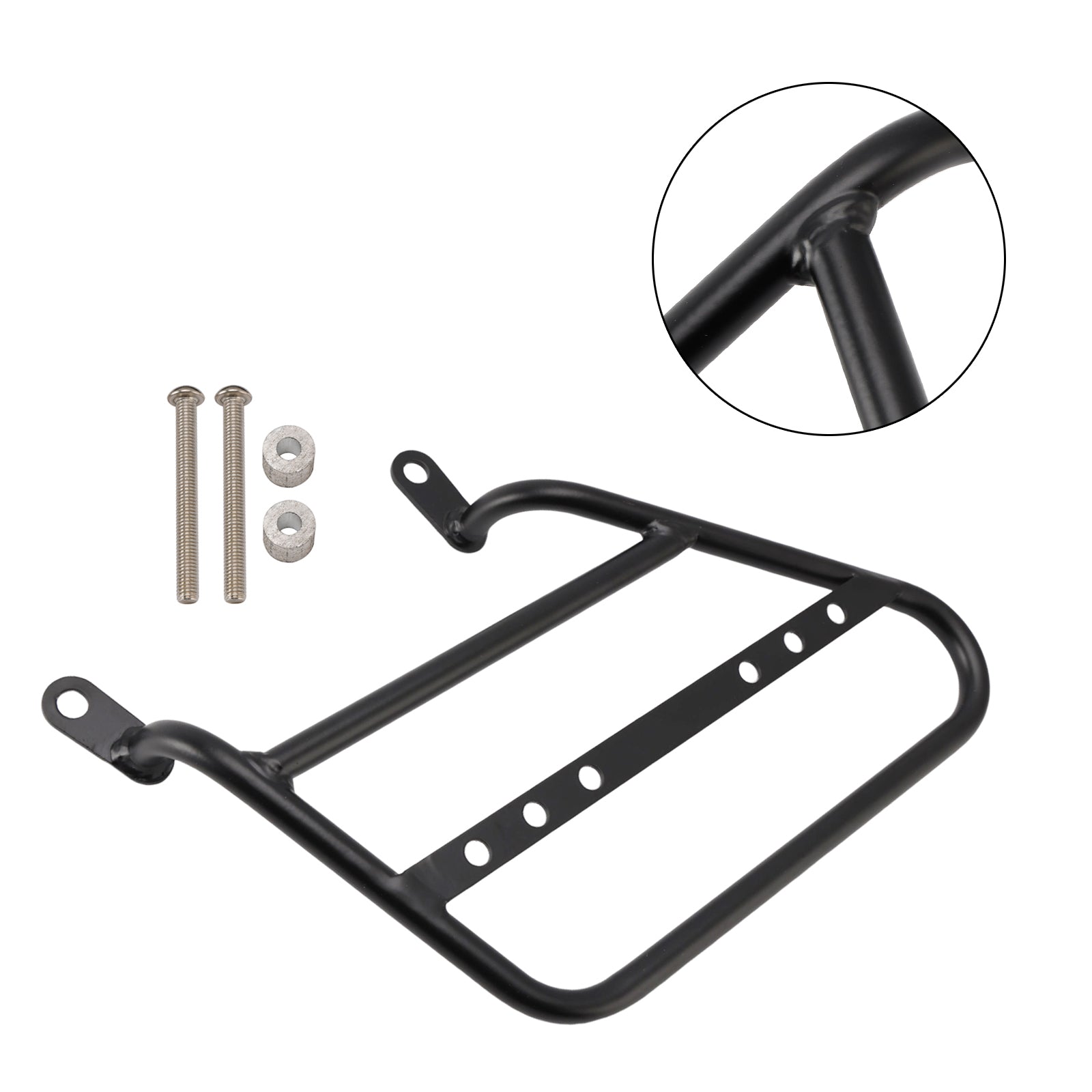 2021-2026 Roral Enfield Meteor 350 Luggage Rack Side Saddle Bag Mount Bracket Black