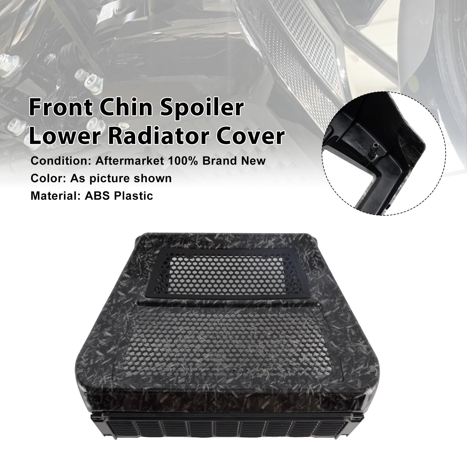 2024-2025 Harley Street Glide FLHX Lower Chin Spoilers Radiator Guard Cover