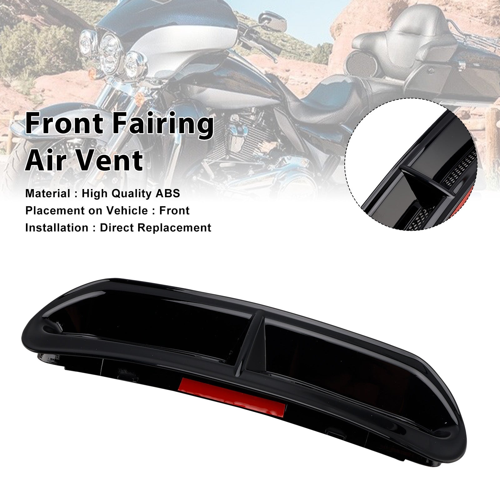 2014-2016 Harley-Davidson Electra Glide Ultra Classic Low FLHTCUL Front Fairing Air Vent Trim