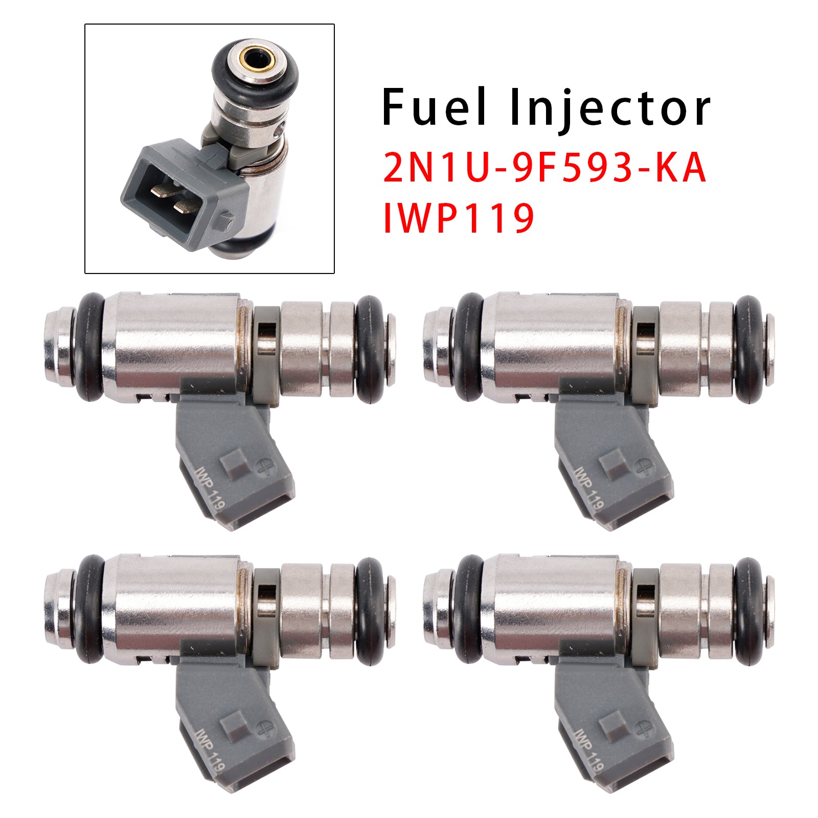 4Pcs Fuel Injector For Ford Fiesta V JD JH KA 1.3L 2N1U-9F593-KA IWP119