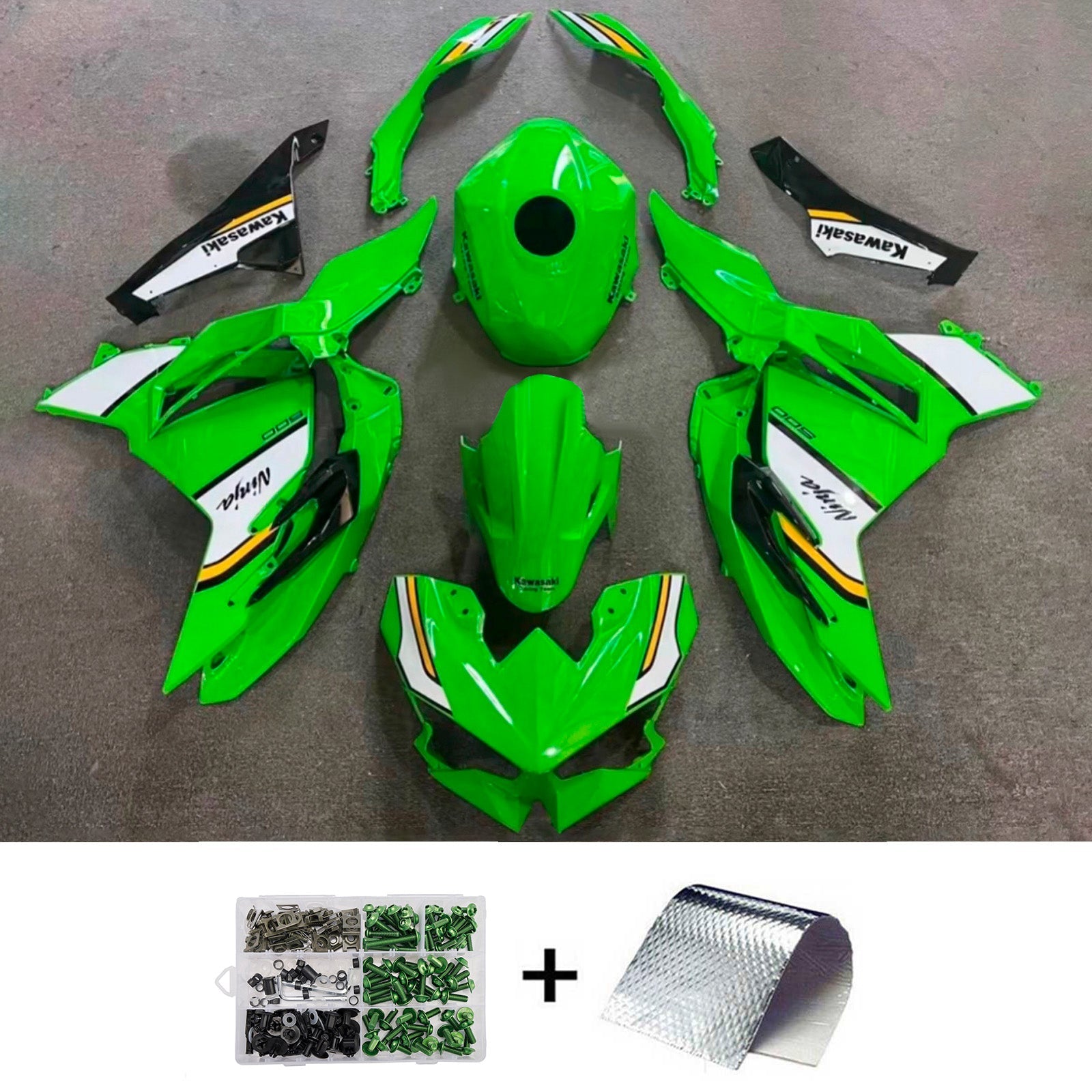 Injection Fairing Kit Bodywork ABS fit For Kawasaki Ninja 500 2024-2025