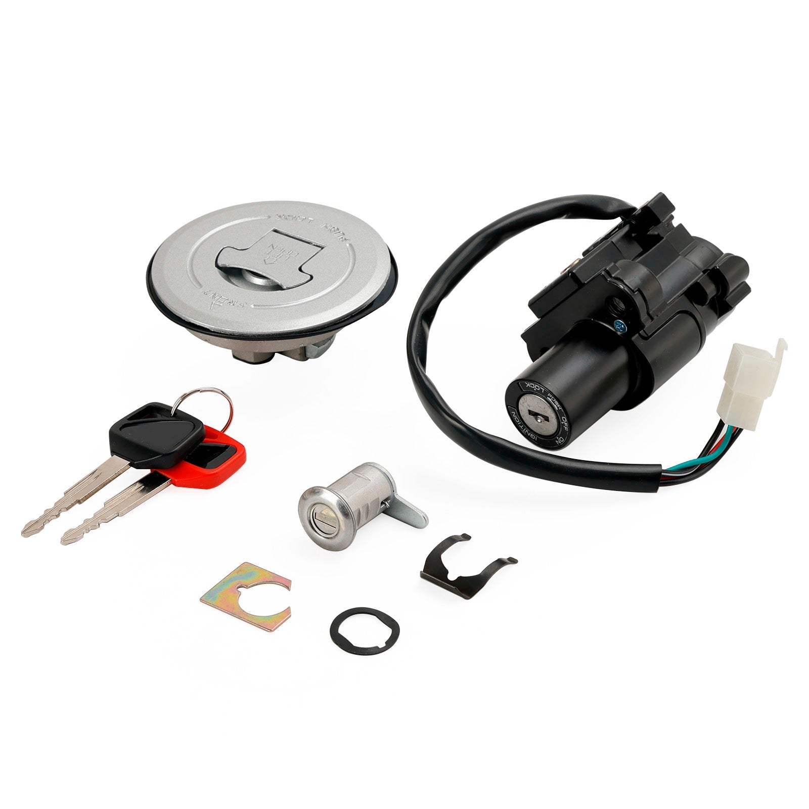 2006-2007 Honda Motorcycle Hornet Standard 250 CB250 IGNITION SWITCH LOCK SET 2 KEYS 35010-MBZ-D01