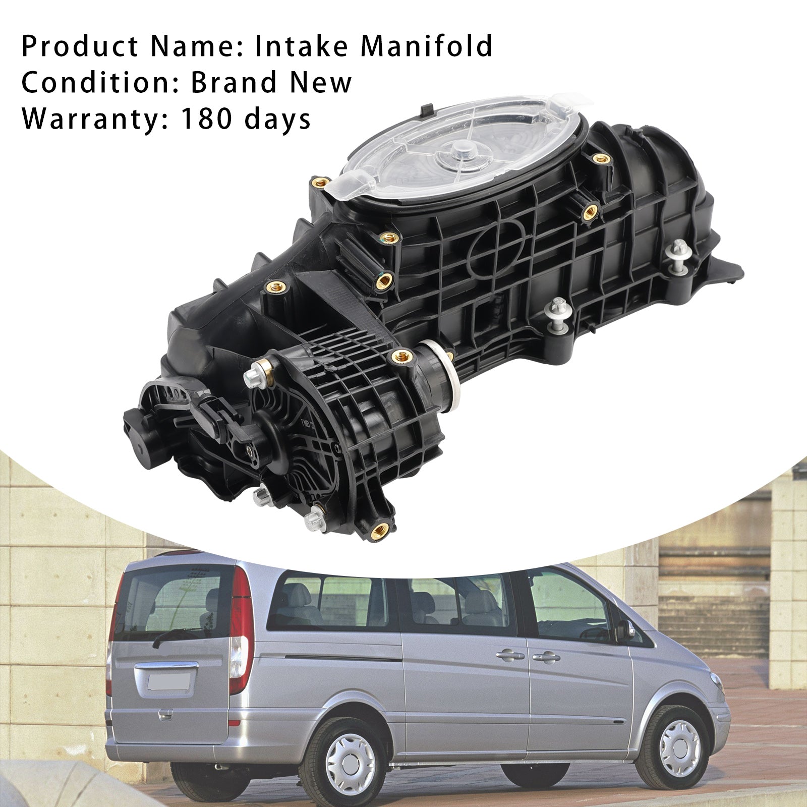 2009-2016 Mercedes E-Class Coupe C207 Inlet Manifold W/ Actuator Motor 6510904937 A6511500094