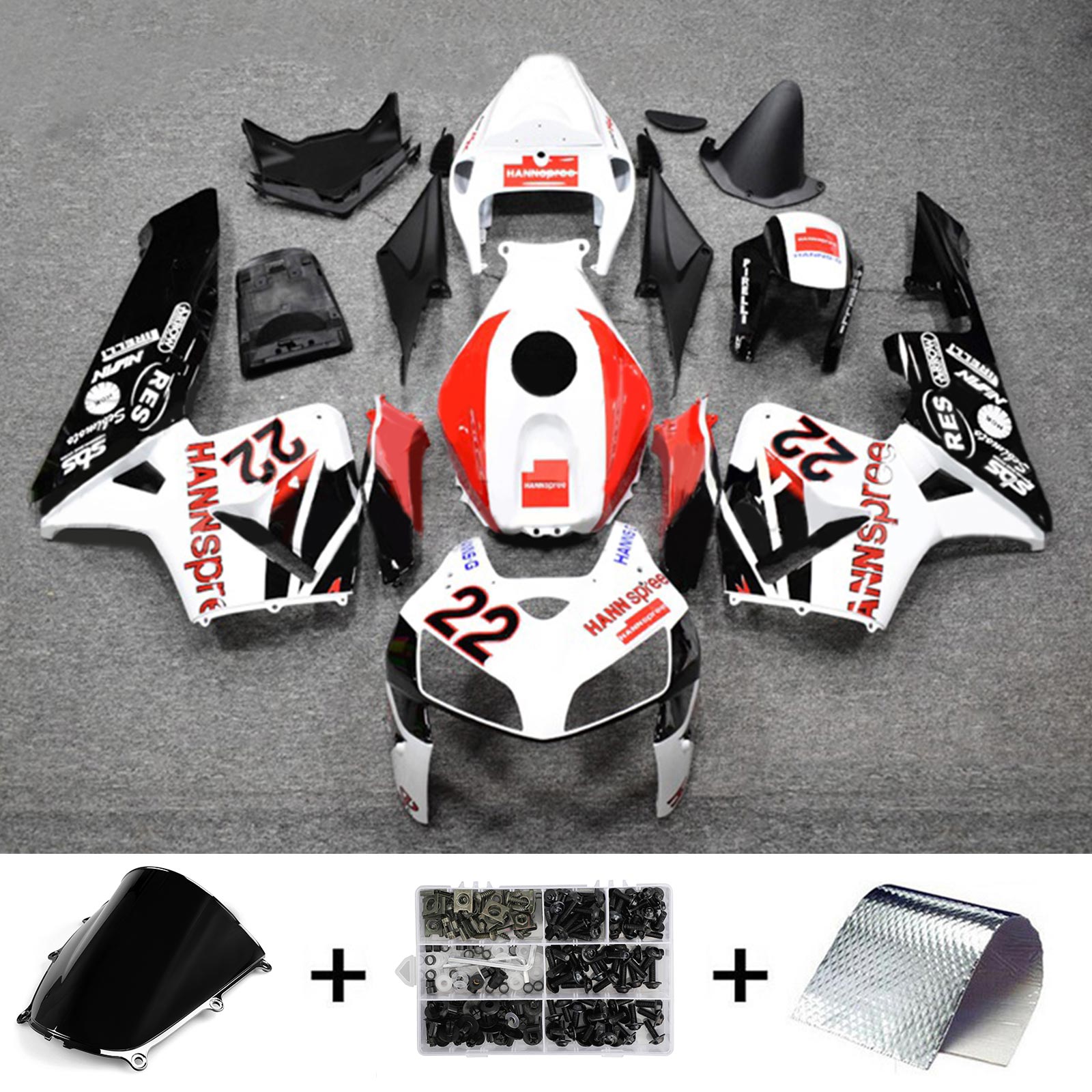 2005-2006 Honda CBR600RR F5 Fairing Kit Bodywork Plastic ABS
