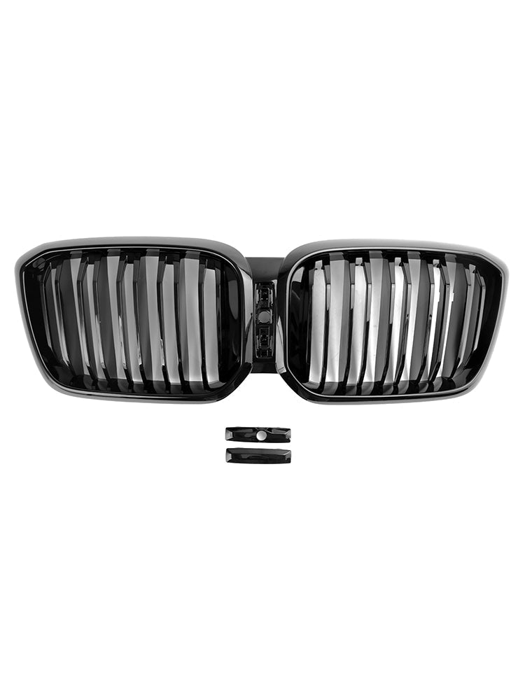 2022 2023 BMW X3 X4 G01 G02 Gloss Black Front Kidney Grill Grille