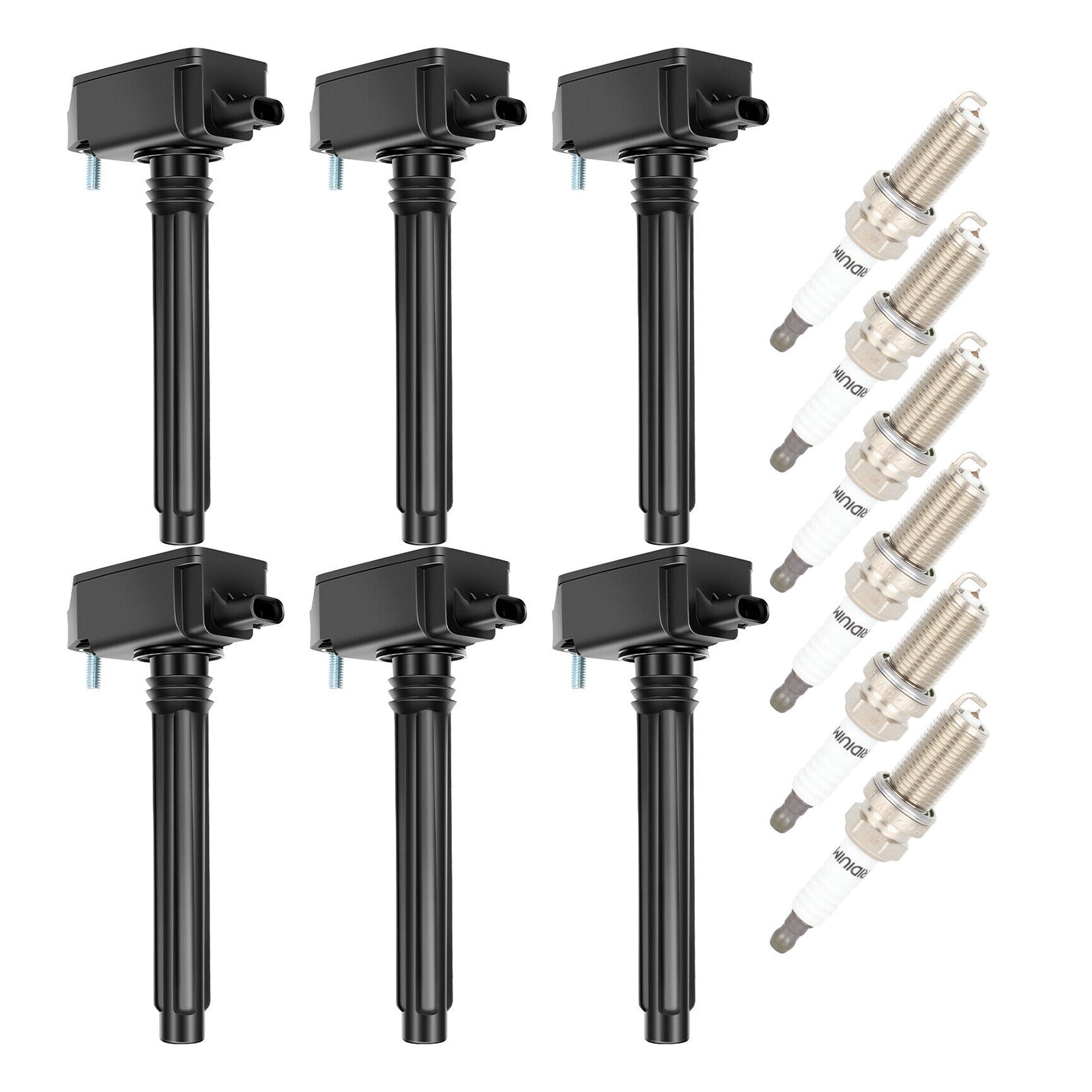 2017-2021 Chrysler Pacifica 3.6L 6pcs Ignition Coil+Spark Plug UF807 0221504038 68223569AB