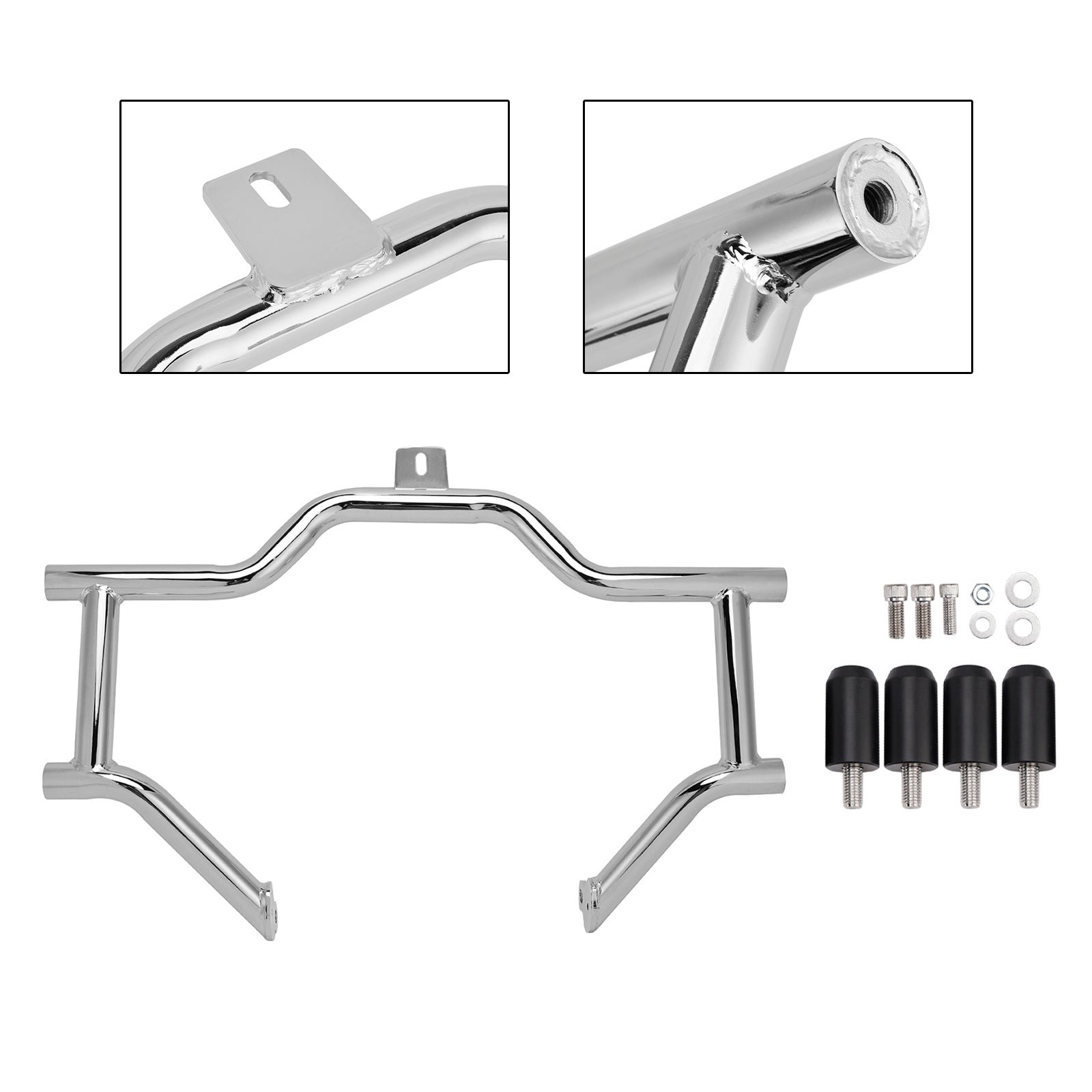 2014-2023 Electra Glide Police FLHTP Engine Guard Anti-Crash Bumper Protector Chrome