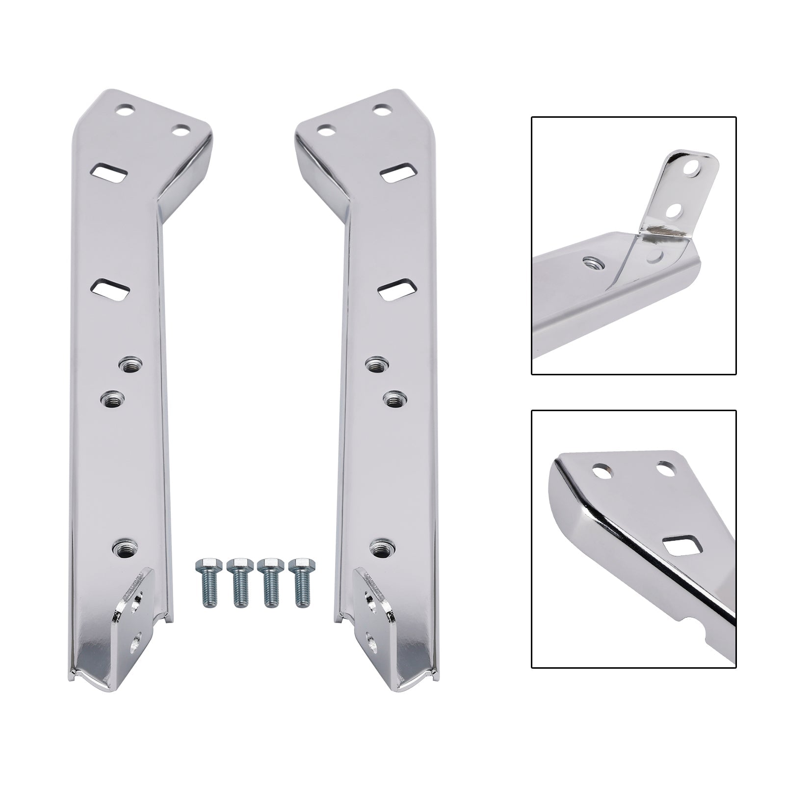 Pair Saddlebag Rail Support Holder 90718-79C For Touring Road Glide Flt 85-08