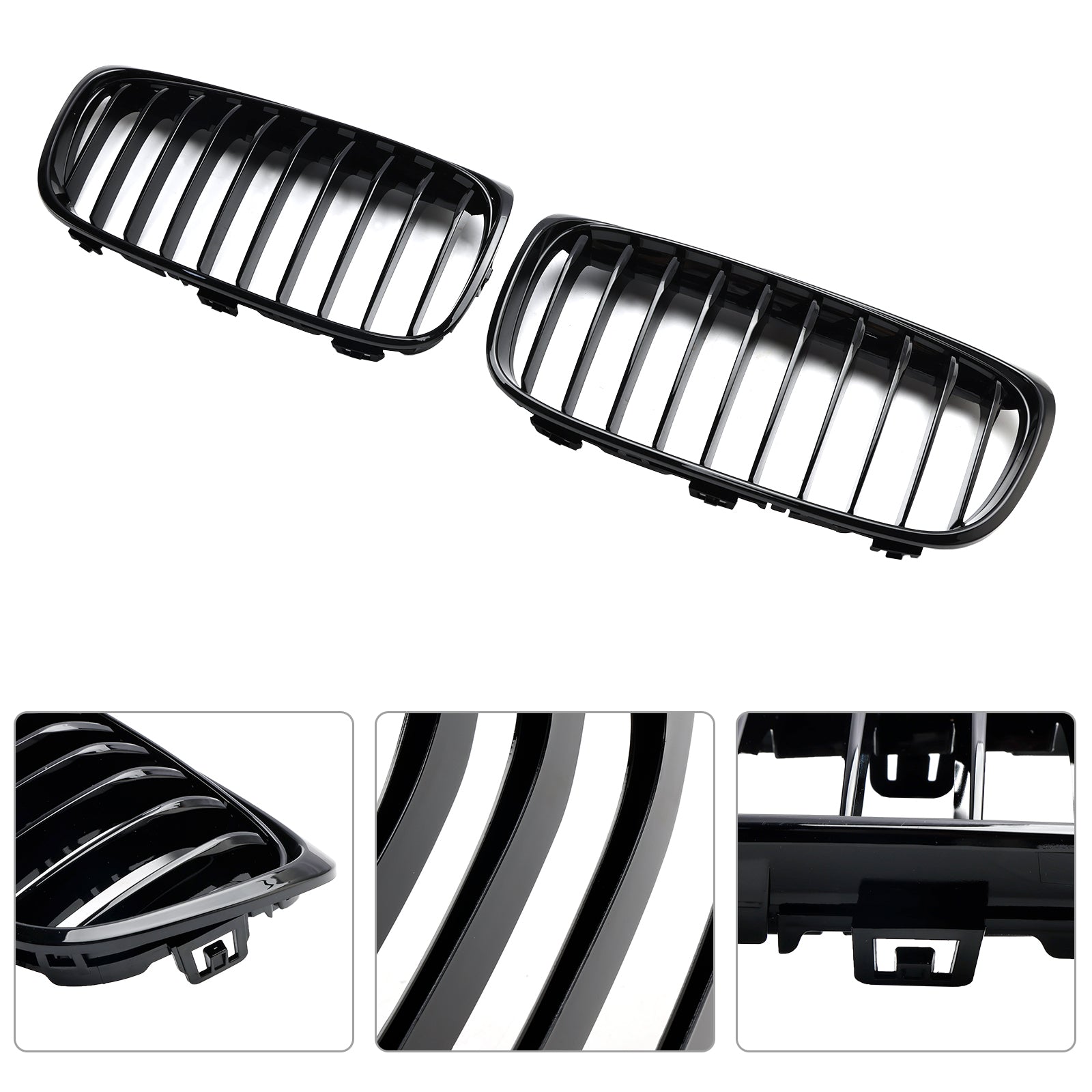 2015-2018 BMW 2 Series Gran Tourer F45 F46 Gloss Black Front Grille Grill Generic