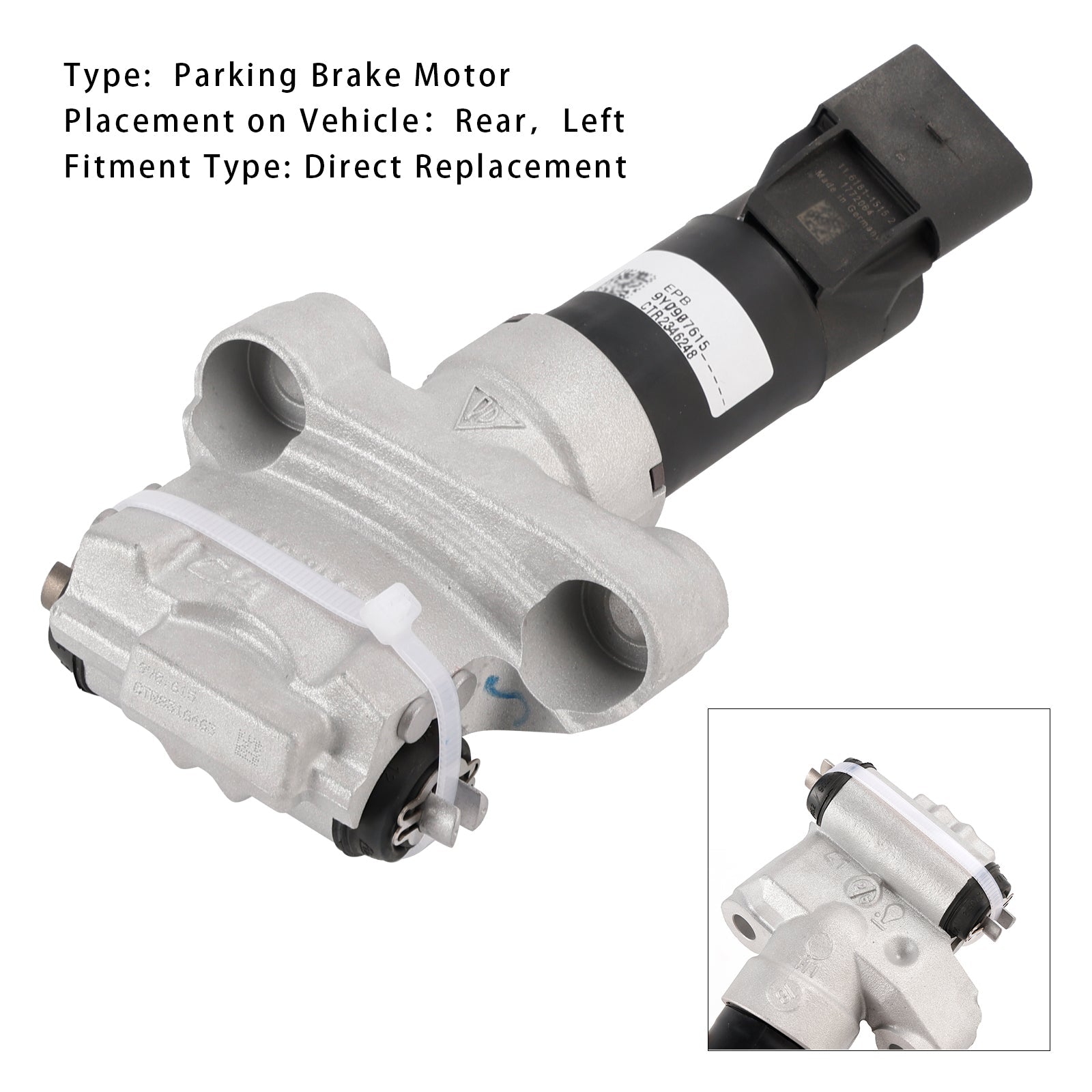 AUDI E-TRON GT Rear Left Parking Brake Motor 9Y0907615