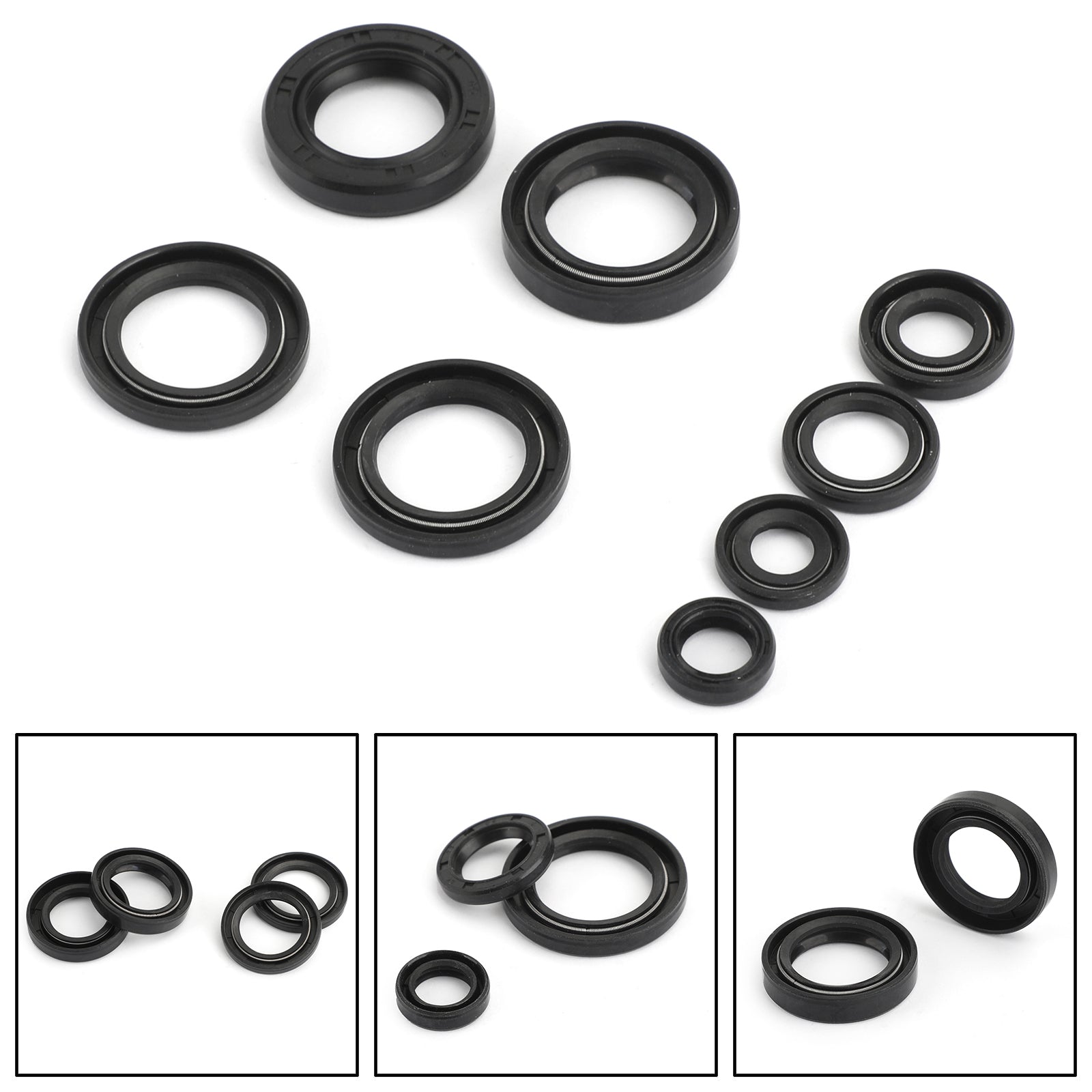Engine Oil Seal Kit Fit for Yamaha DT125 DT175 MX125 MX175 IT175 YZ125 1974-1983 Generic