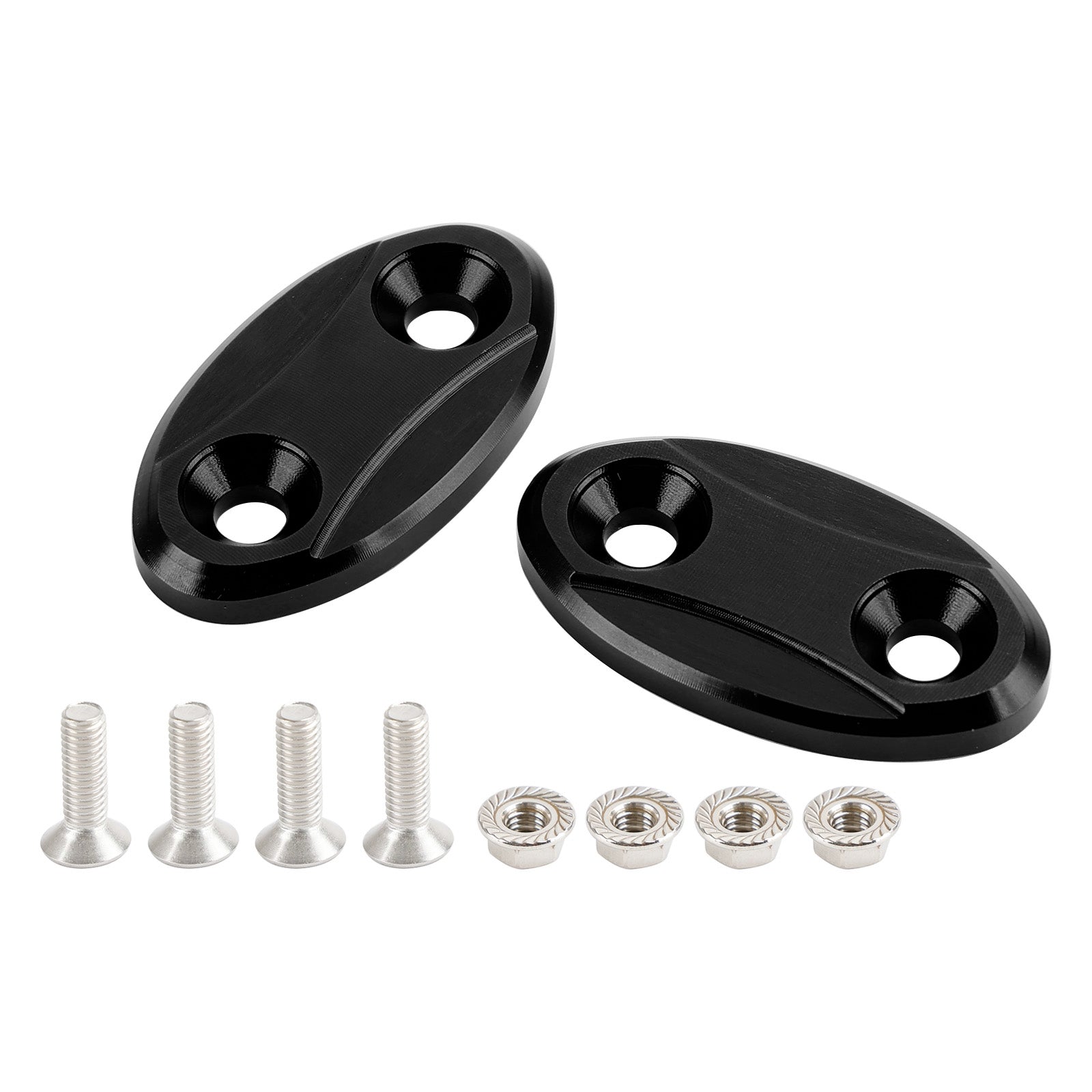 ALU mirror delete blanking block off plates fits BMW S1000RR / HP4 of the years 2009-2019